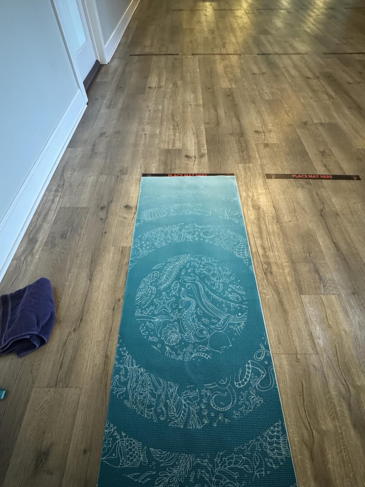 Gaiam Print Yoga Mat, Non Slip Exercise & Fitness Mat for All Types of Yoga, Pilates & Floor Exercises customer photo 1