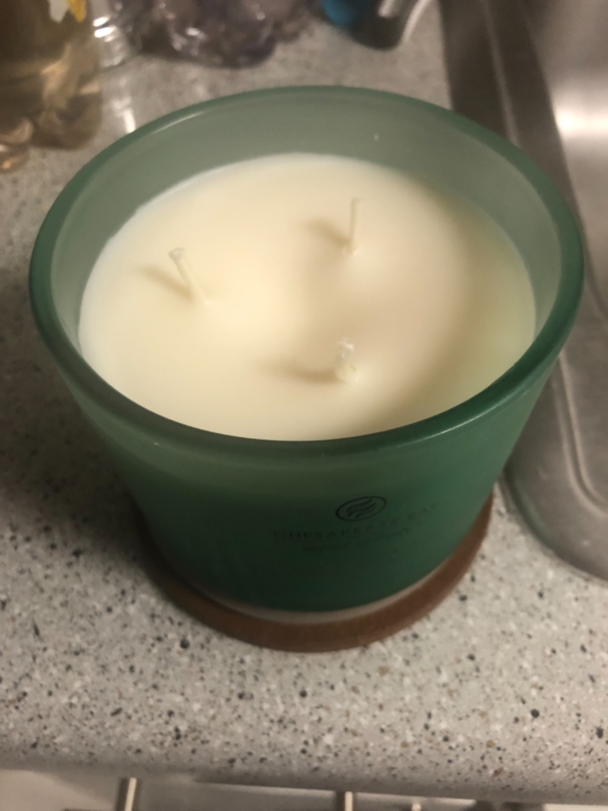 Chesapeake Bay Balance + Harmony Scented Candle Water Lily Pear Fragrance 50 Hours Burn Time Warm & Decorative Soy Wax Blend customer photo 1