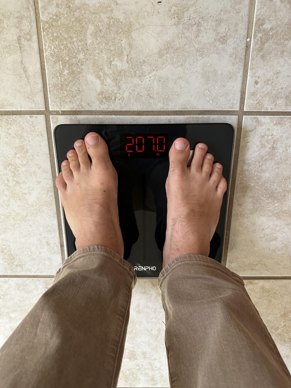 RENPHO Smart Scale for Body Weight, BMI & Body Fat, 13 Metrics, Elis 1 | Bathroom Digital Bluetooth Scale with 400lbs Capacity, Syncs with Fitness Apps, Accurate for Weight Loss, Fitness, Home Use customer photo 1