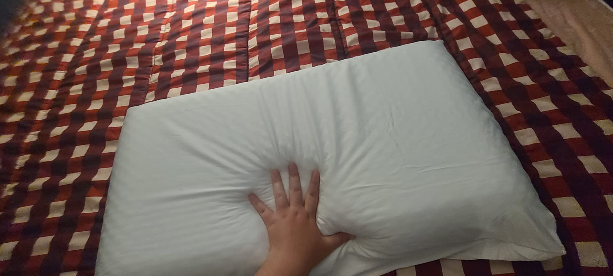 Weekender Cooling Gel Memory Foam Pillow for Sleeping - Standard Size, Ventilated Cooling Pillow for Side & Back Sleepers, Neck & Shoulder Support, Medium Firm, Washable Cover customer photo 1
