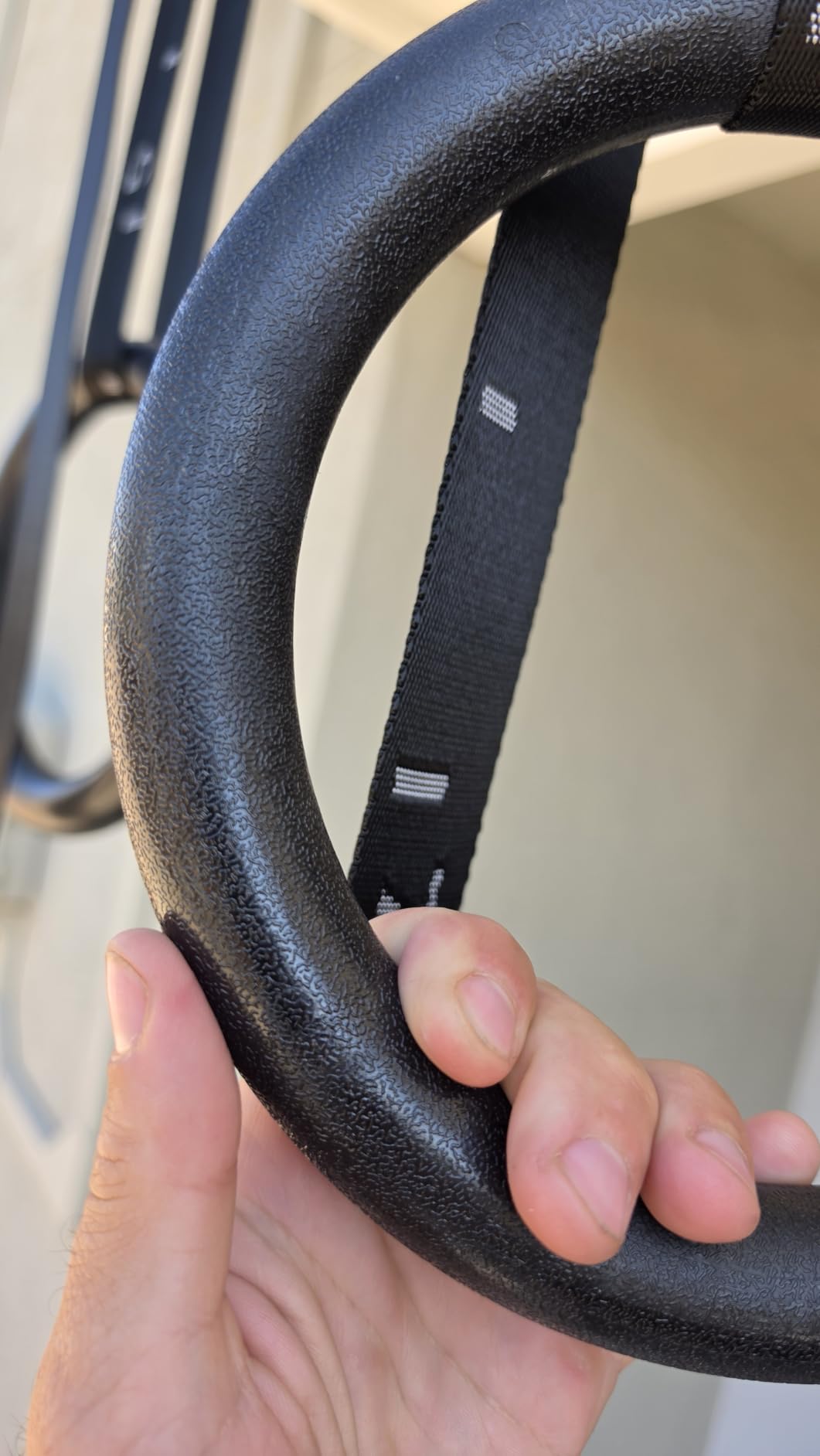 Gymnastic Rings 1100lbs Capacity with 14.76ft Adjustable Buckle Straps Pull Up Exercise Rings Non-Slip Rings for Home Gym Full Body Workout customer photo 1