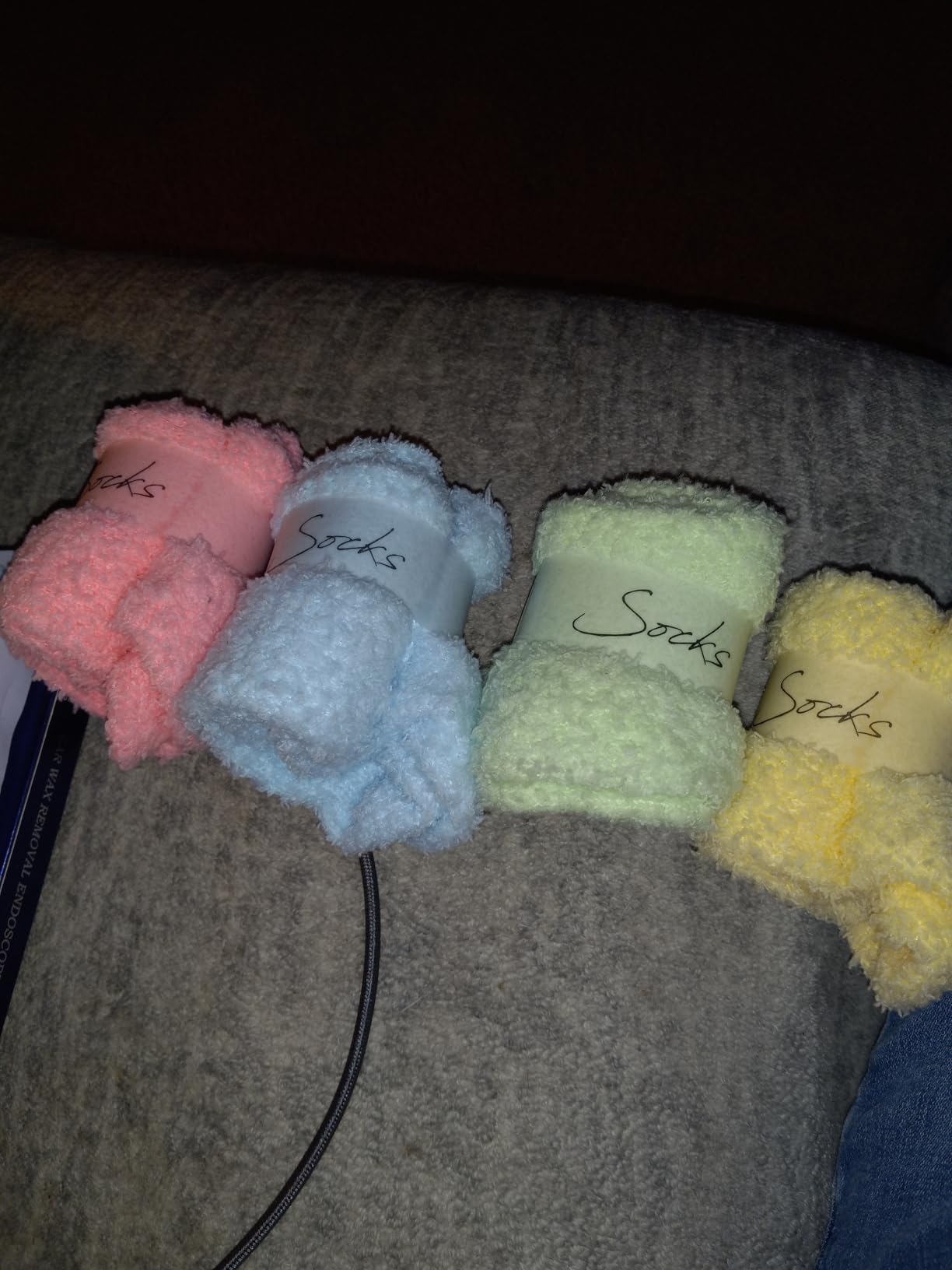 MQELONG Womens Super Soft Fuzzy Cozy Home Sleeping Socks Microfiber Winter Warm Slipper Socks customer photo 2