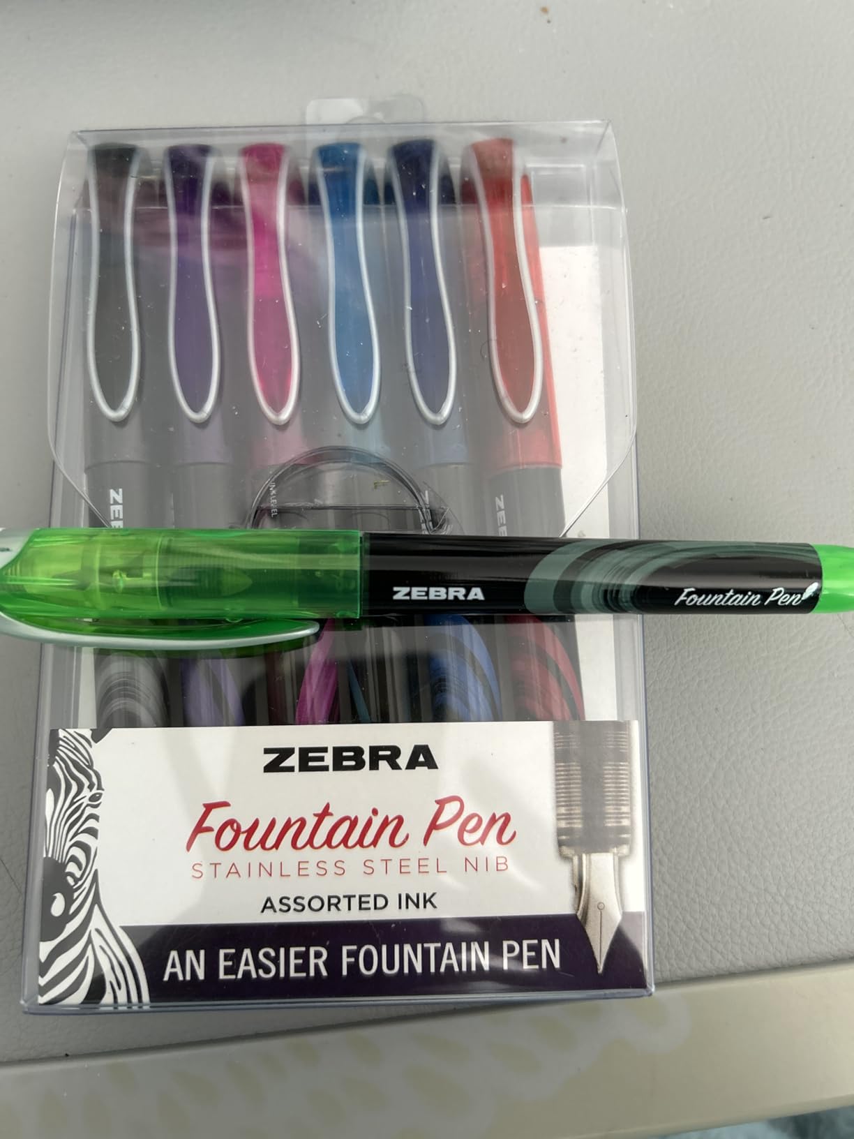 Zebra Pen Fountain Pen, Free-Flowing Liquid Black Ink, 0.6mm, 2-Pack customer photo 2