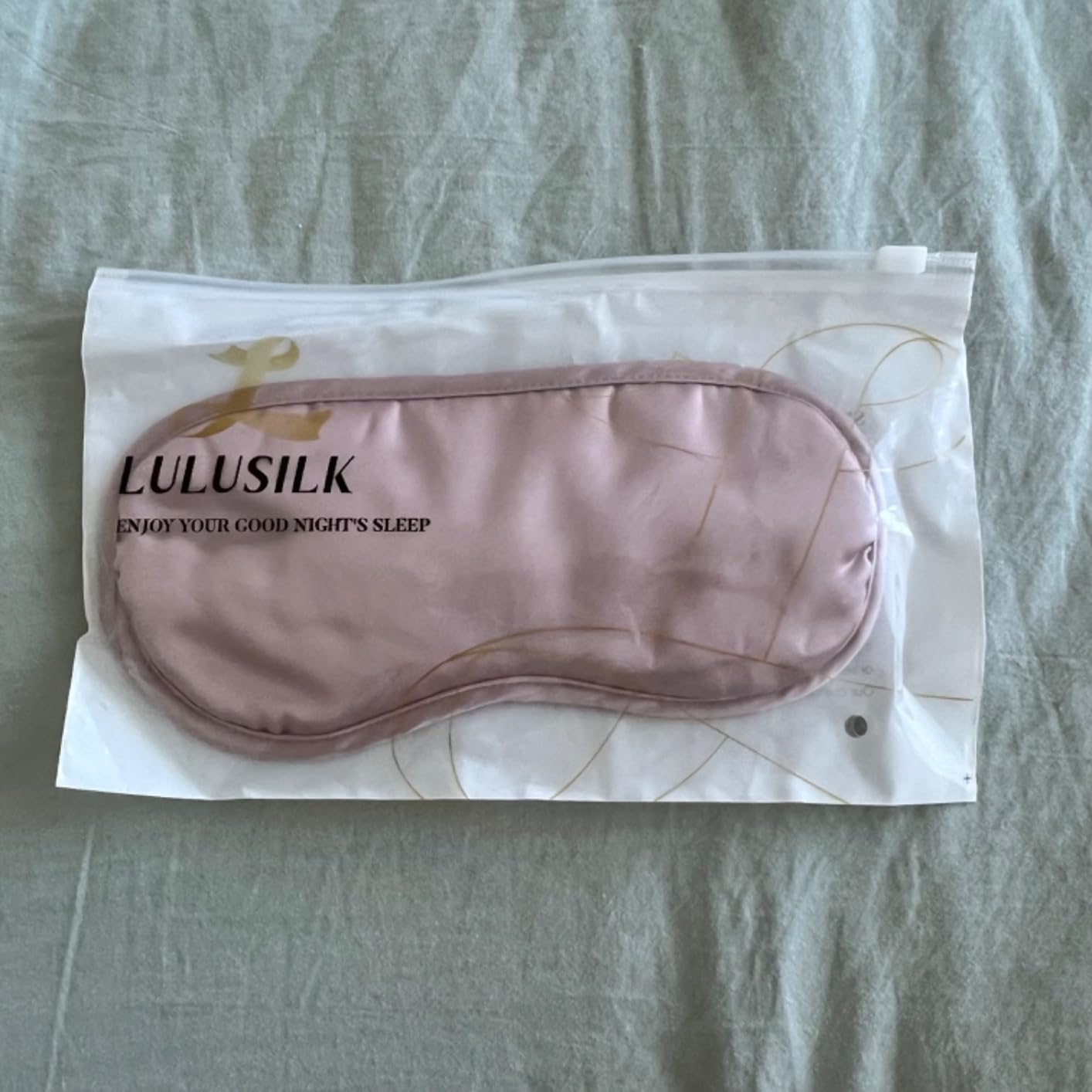 LULUSILK 100% Mulberry Silk Sleep Eye Mask for Sleeping Women and Men customer photo 1