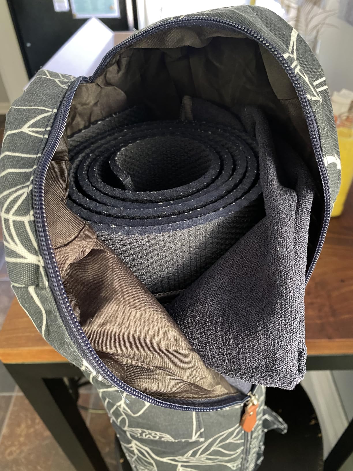 Yoga Mat Bag for Women & Men, Full-Zip Canvas Pilates Bag with Pockets | Lightweight Yoga Mat Carrier with Adjustable Shoulder Strap, Fits 1/4 & 1/3 Inch Thick Mats, for Studio Gym Travel Workout customer photo 2