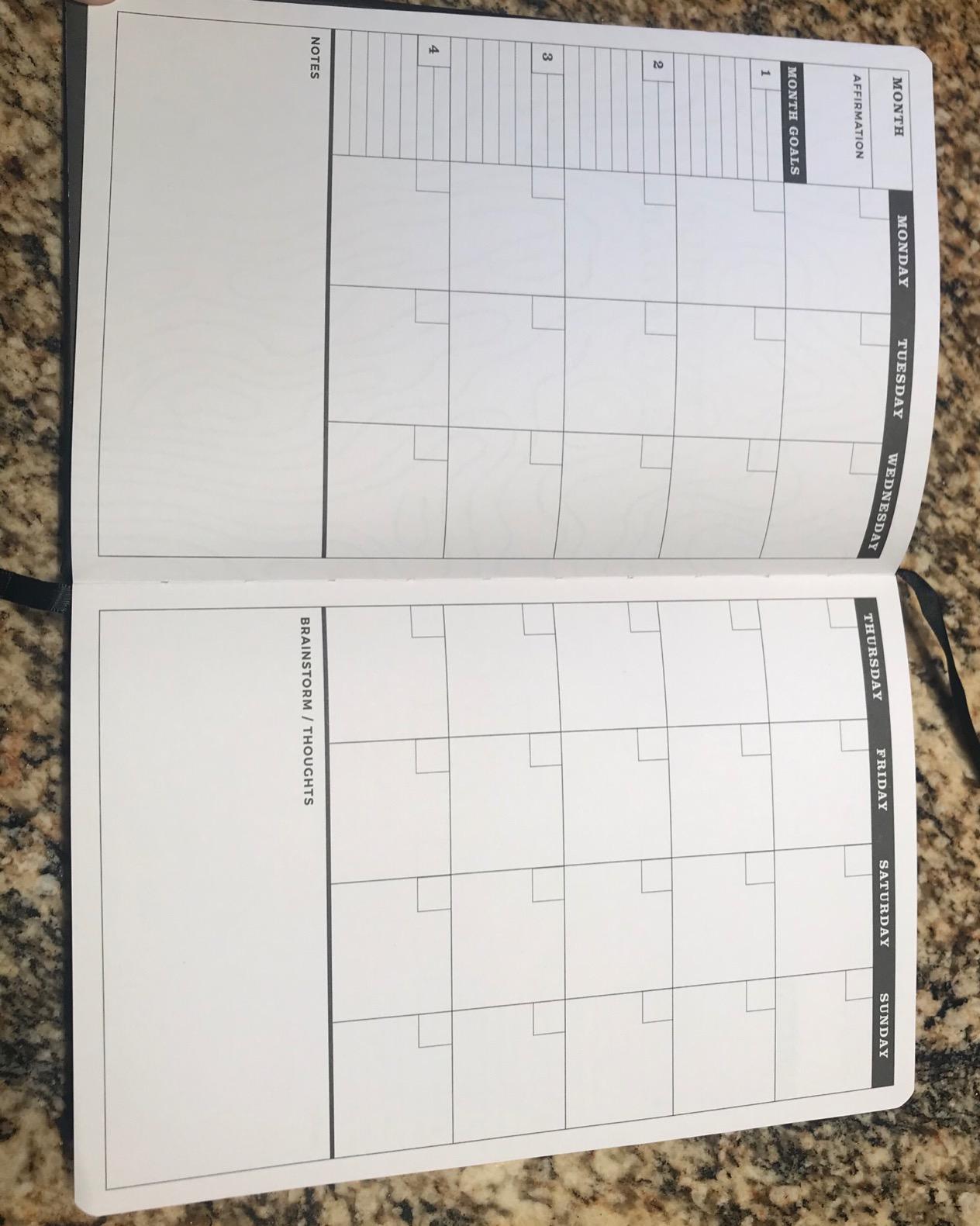 Pro - Undated Daily Planner - Small A5 - Achieve Goals & Increase Productivity - Weekly, Monthly, Work Sections, Organizer Diary with Back Pocket, 3 Satin Bookmarks & Pen Holder customer photo 1