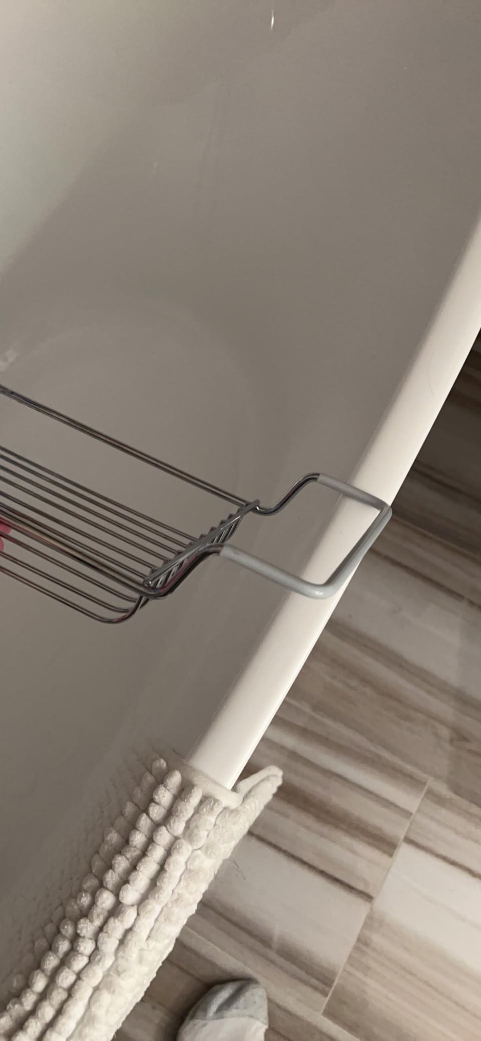 Home Intuition Stainless Steel Expandable Shower Bathtub Tray Over the Clawfoot Tub Bath Caddy customer photo 1