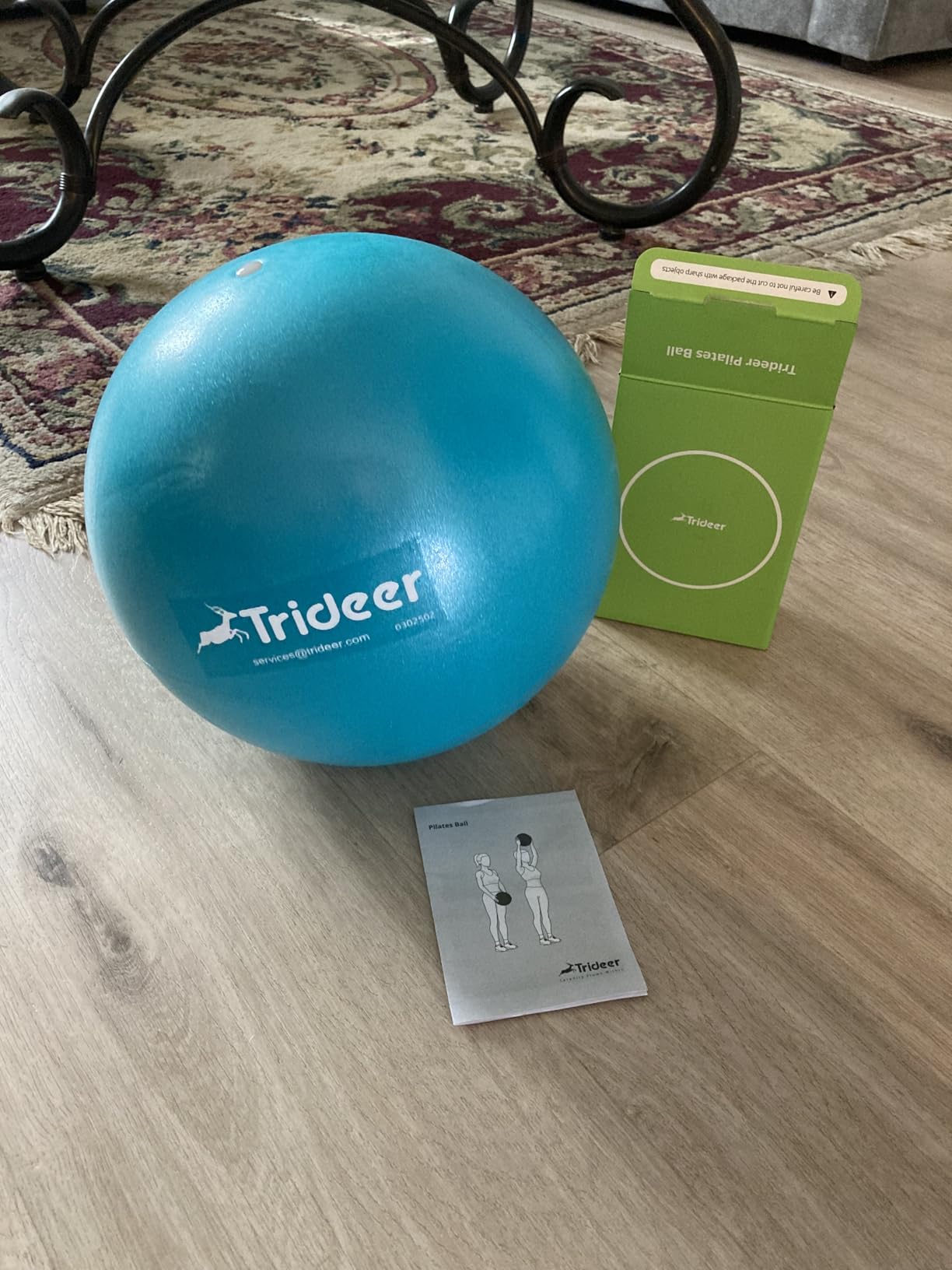 Trideer 9-Inch Pilates Ball, Small Exercise Ball Pilates Equipments for Yoga, Physical Therapy, Pregnancy, Postpartum, Core Training, Balance, Stability and Stretching customer photo 1