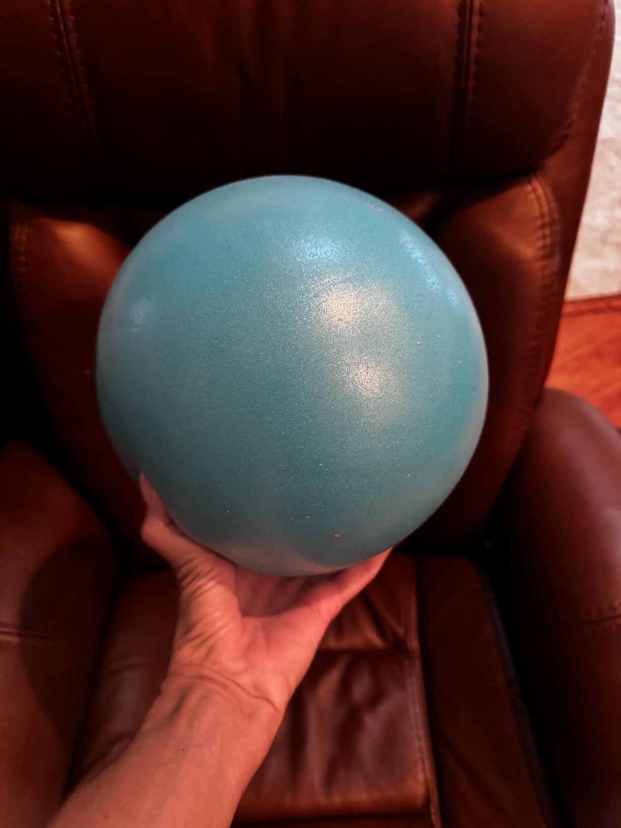 Trideer 9-Inch Pilates Ball, Small Exercise Ball Pilates Equipments for Yoga, Physical Therapy, Pregnancy, Postpartum, Core Training, Balance, Stability and Stretching customer photo 2