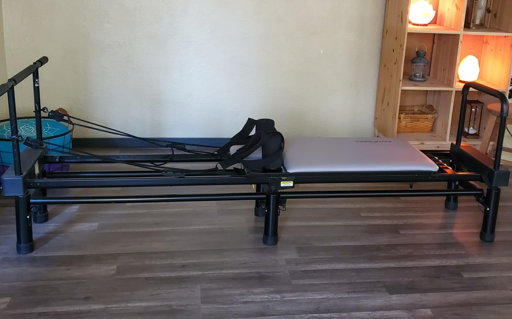 AeroPilates Reformer 4420 Plus Floor Mat - Pilates Machine | Pilates Reformer Workout Machine for Home Gym; Cardio Fitness Rebounder; Foldable; 300 lbs Weight Capacity customer photo 2