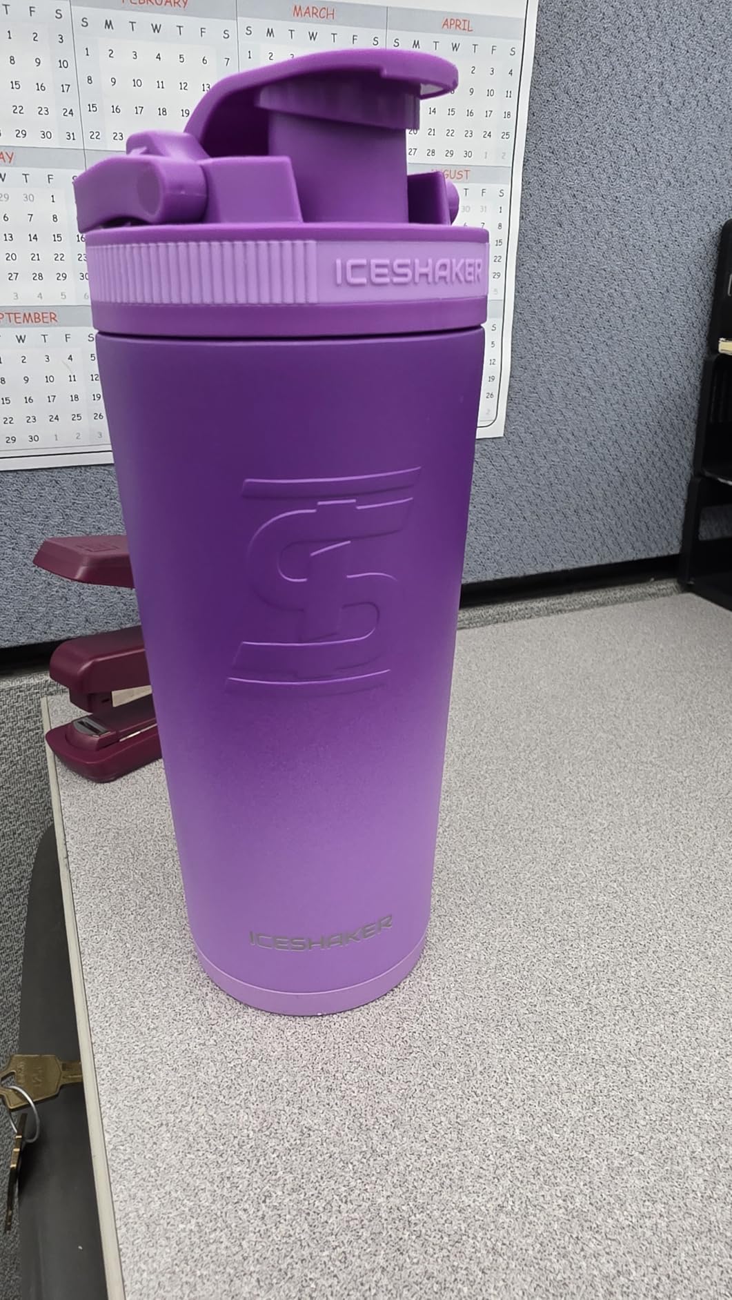 Ice Shaker Insulated Stainless Steel Shaker Bottle 26 oz Black customer photo 2