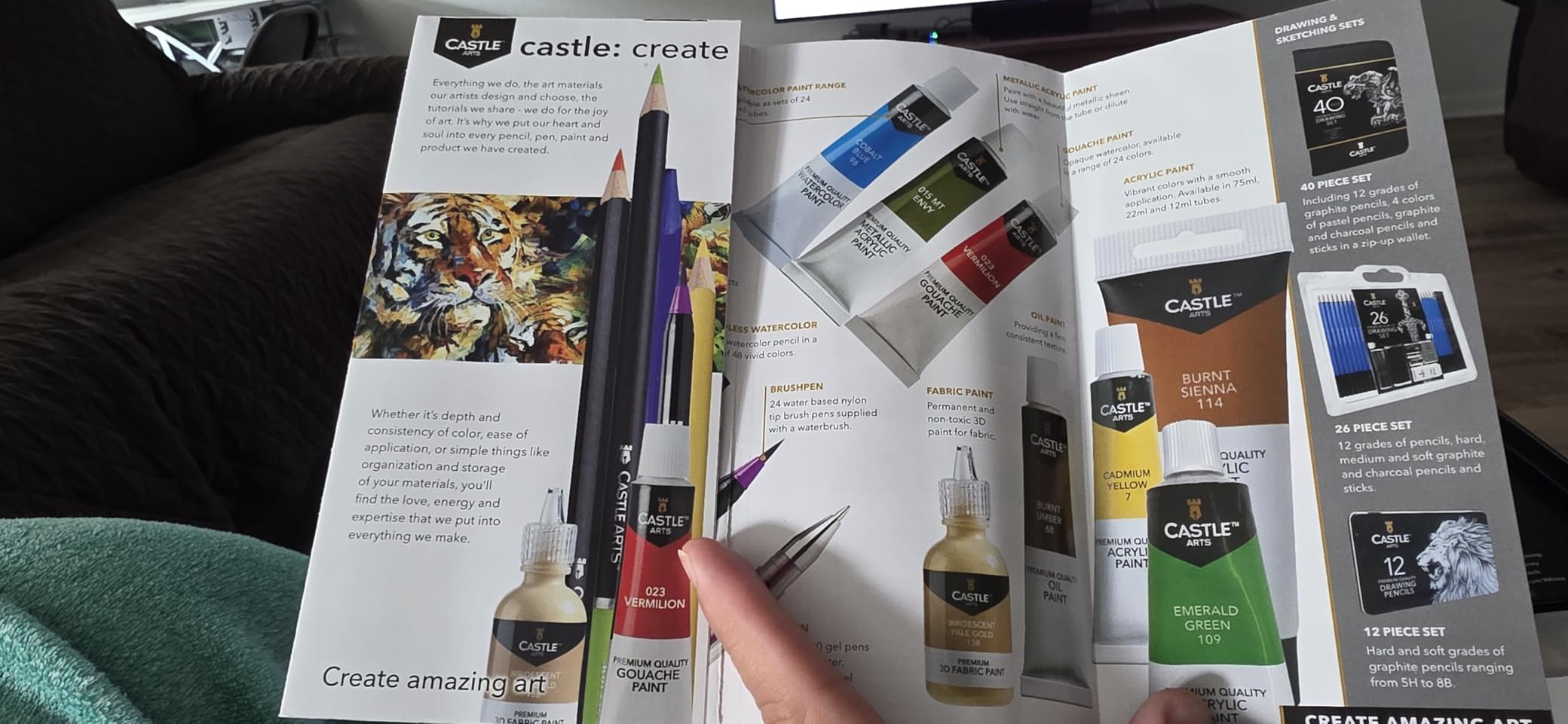 Castle Art Supplies 120 Colored Pencils for Adults - Soft Core Leads customer photo 1