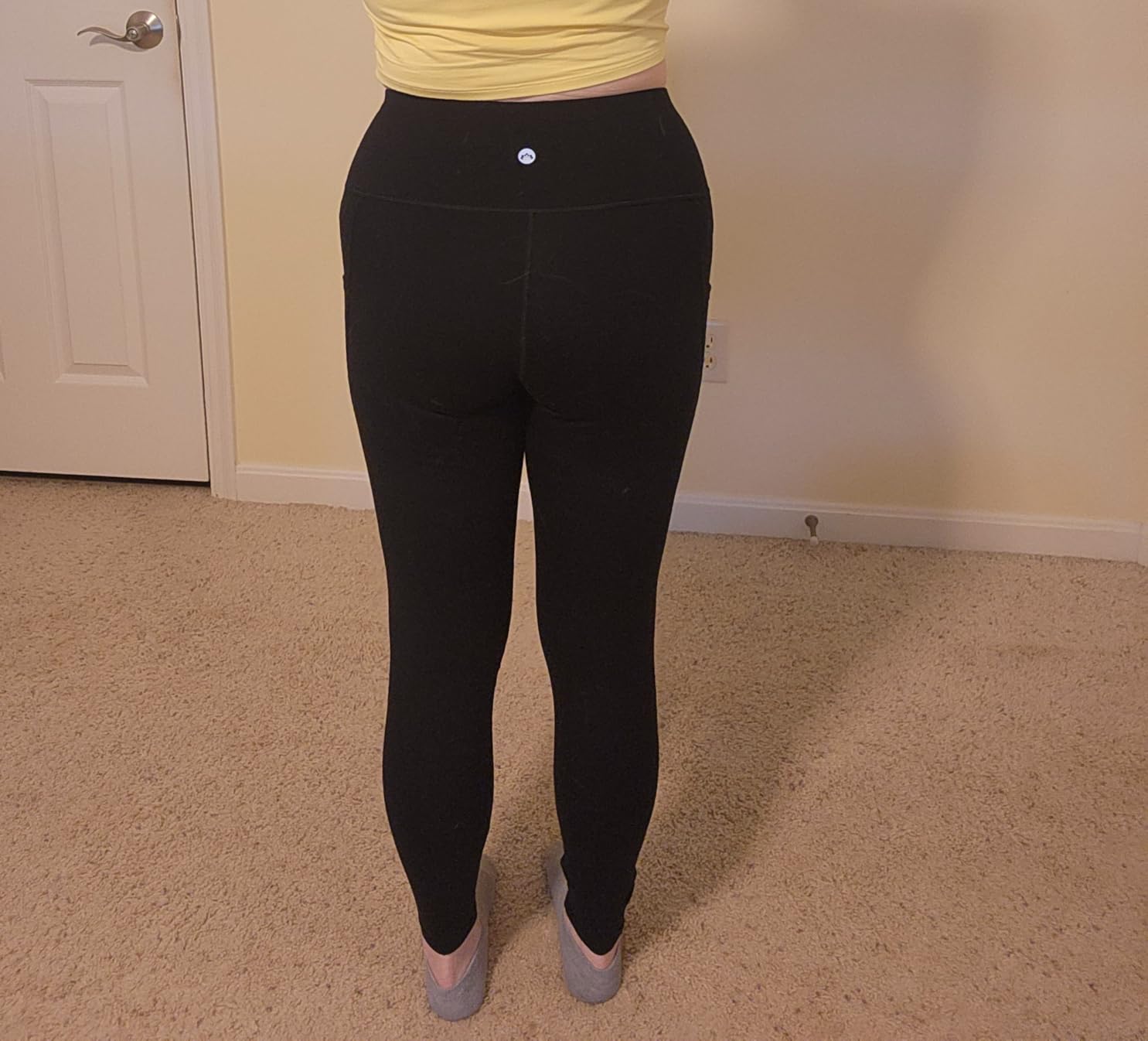 Leggings with Pockets for Women Tummy Control High Waisted Yoga Pants Women Compression Workout Leggings customer photo 1