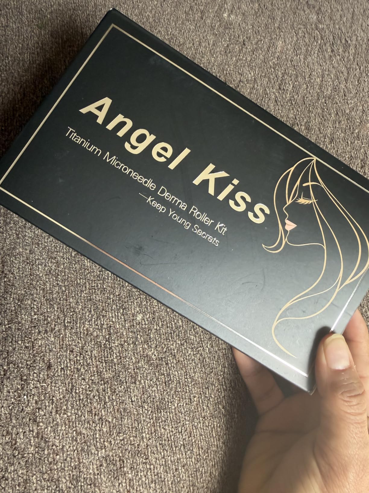 Derma Roller for Face and Body - Angel Kiss 4 in 1 Titanium Microneedling Roller Kit Micro Needle Microneedle Roller, 300 and 720 Needles 0.25mm,1200 Needle 0.3mm, Microdermabrasion Roller Men Women customer photo 1
