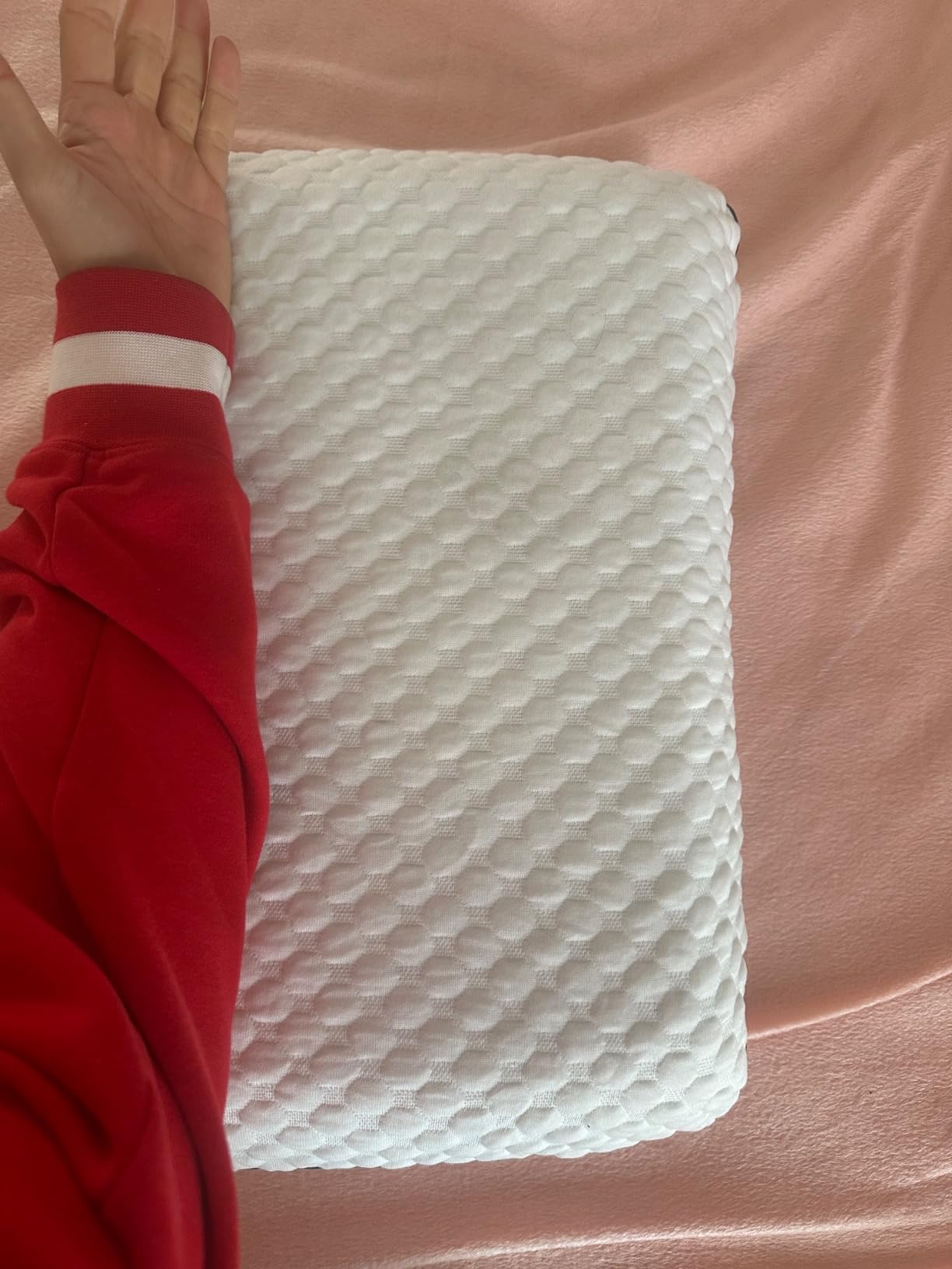 Weekender Cooling Gel Memory Foam Pillow for Sleeping - Queen Size, Ventilated Cooling Pillow customer photo 1