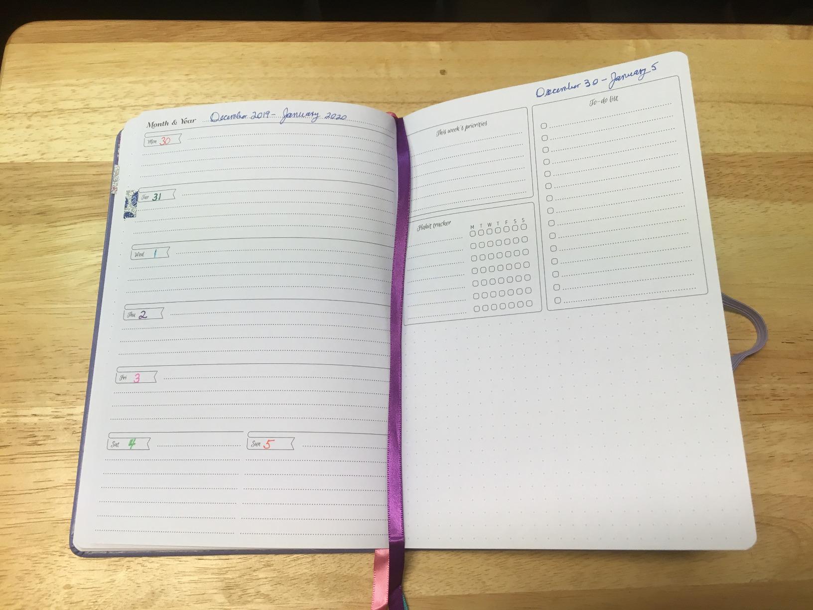 GoGirl Planner for Women, Undated Weekly Agenda Journal, Lavender | 5.3 x 7.7 in personal & work organizer, weekly, monthly & daily time management, life goal & productivity daily notebook customer photo 1