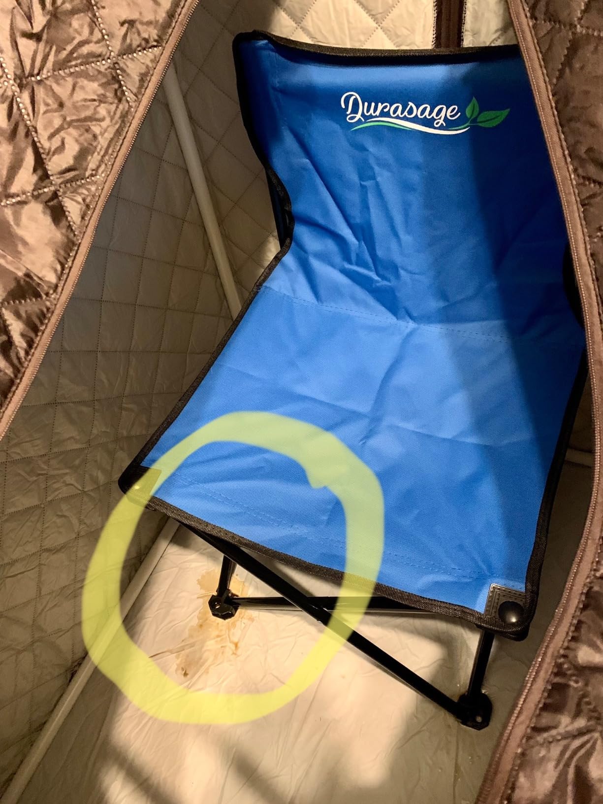 Durasage Lightweight Portable Personal Steam Sauna Spa - 800W Steam Generator, 60-Min Timer, Zippered Access, Single Front Pocket, Foldable Frame & Chair - Indoor Use, at-Home Relaxation Kit customer photo 1