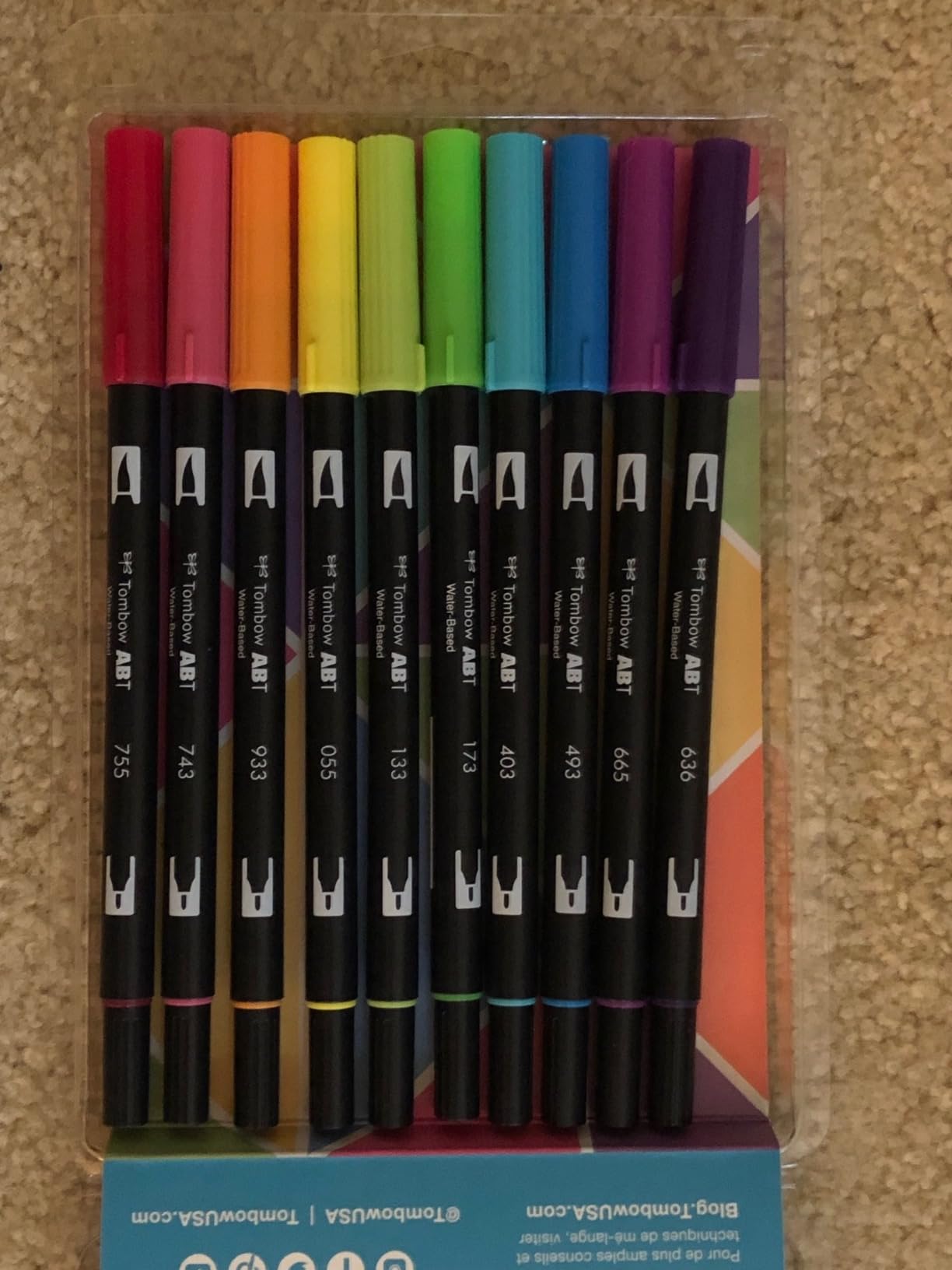 Tombow 56189 Dual Brush Pen Art Markers, Tropical, 10-Pack. Blendable, Brush and Fine Tip Markers customer photo 2