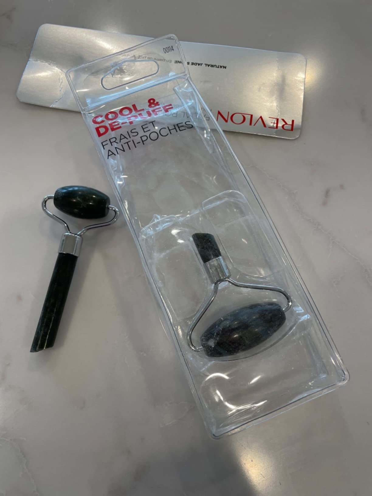 Revlon Jade Stone Face Roller, Dual-Sided Face Massager to Cool and De-Puff, Jade, 1 Count customer photo 2