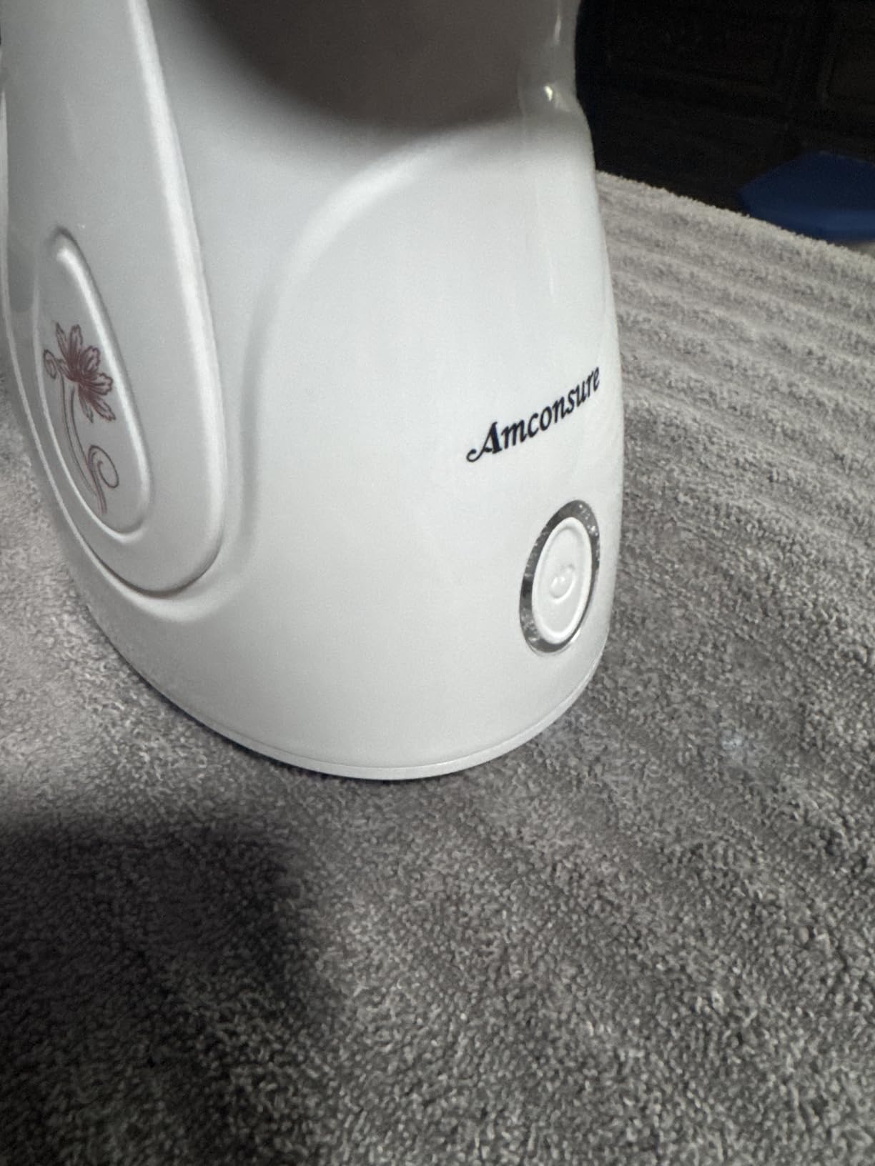 Amconsure Facial Steamer - Nano Ionic Face Steamer Warm Mist Steamer for Home Sauna SPA, Humidifier for Face Steamer for Deep Cleaning Unclogs Pores Sinuses - Bonus 5 Piece Stainless Steel Skin Kit customer photo 1