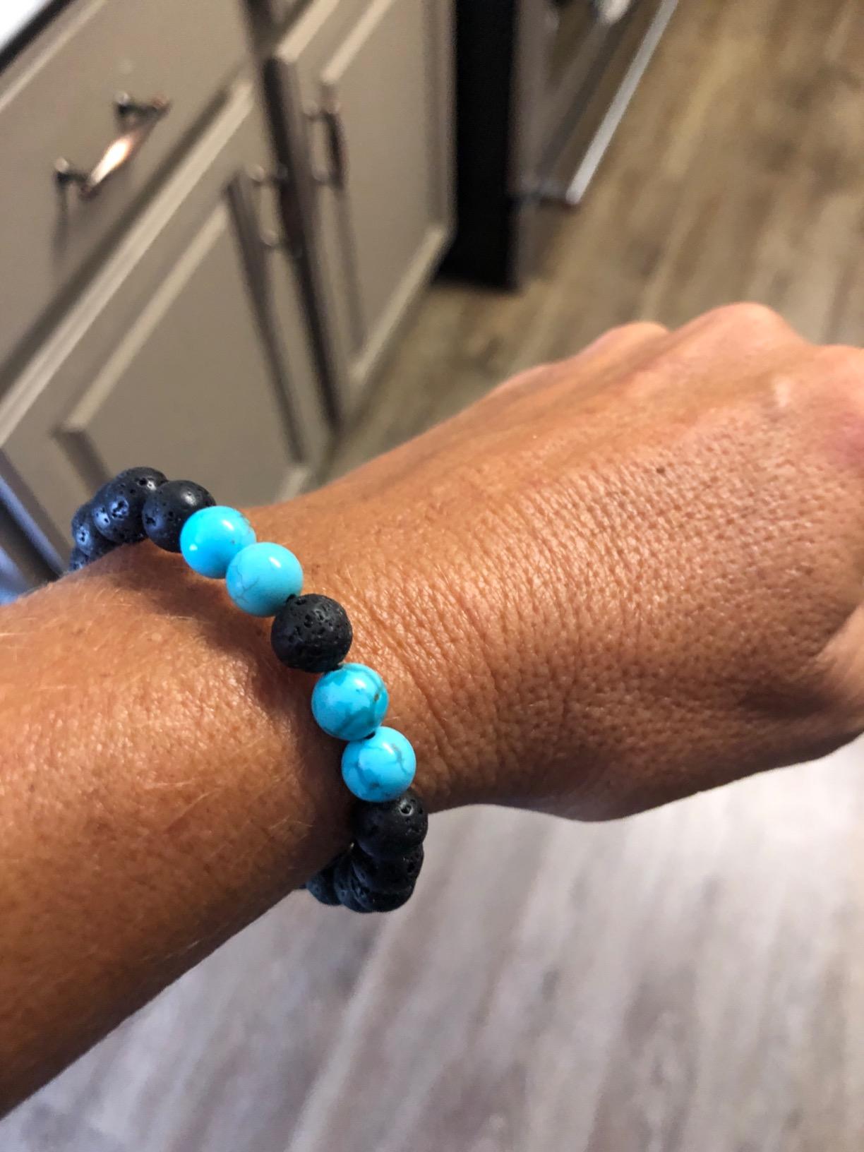 Tatuo 4 Pcs Lava Rock Bracelet for Men Bead Chakra Essential Oil Diffuser Bracelets Jewelry Gift customer photo 1