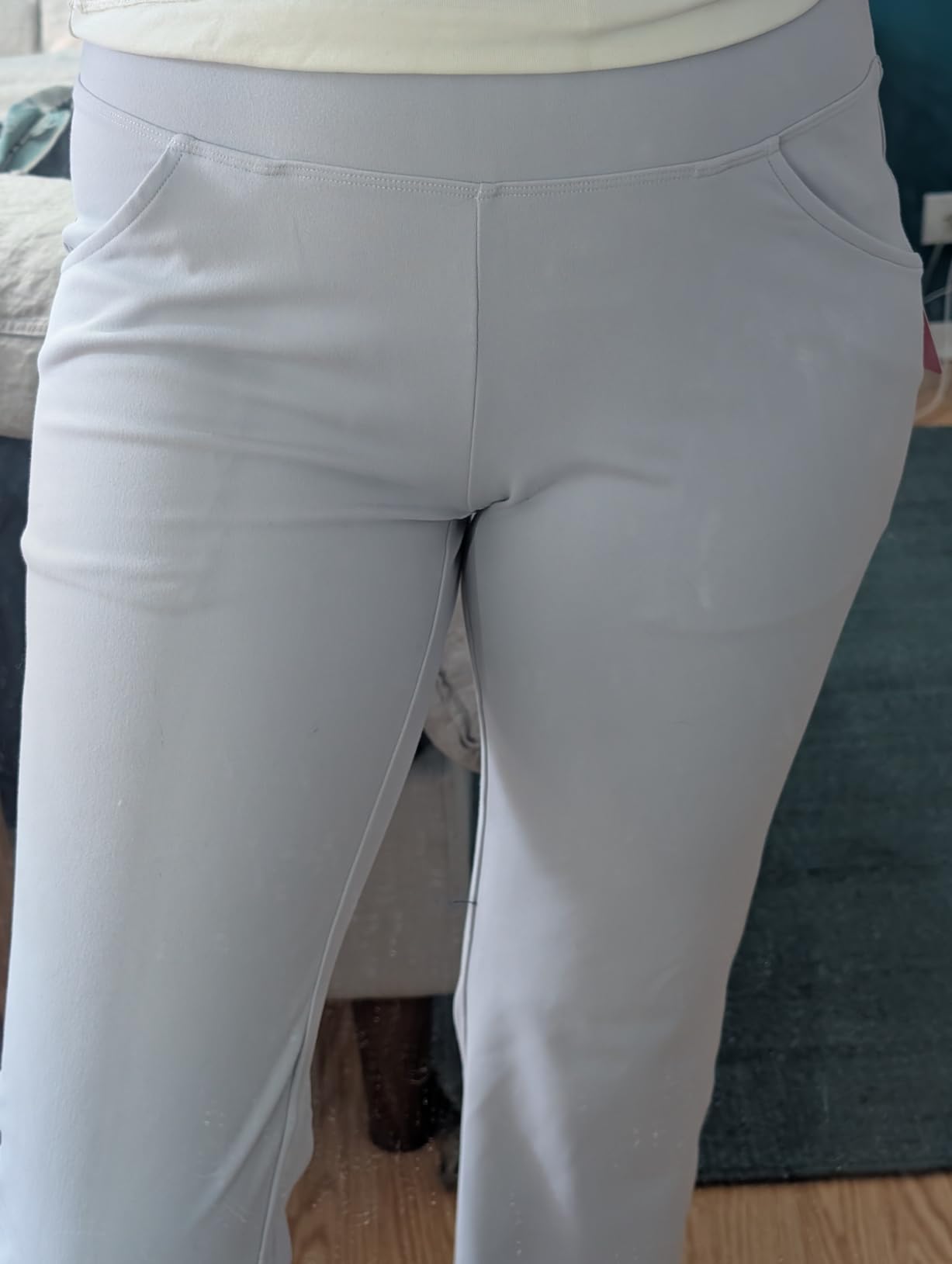 Yoga Pants Women High Waist Workout Bootcut Flare Leggings with Pockets customer photo 2
