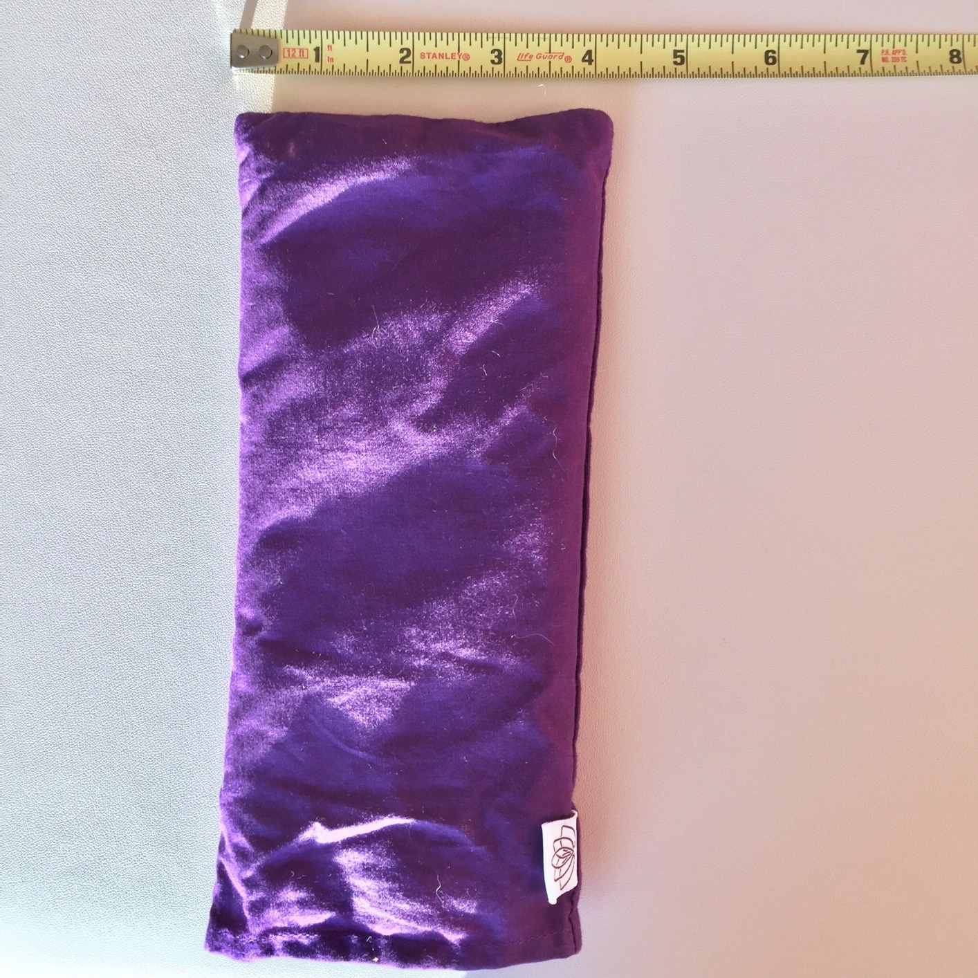 Lotus Lavender Eye Pillow - Weighted Eye Mask for Sleeping & Yoga | Real French lavender buds, not fragrance oil. Hot or cold for headaches, dry eyes & puffiness. Free NOLAVA app. customer photo 1