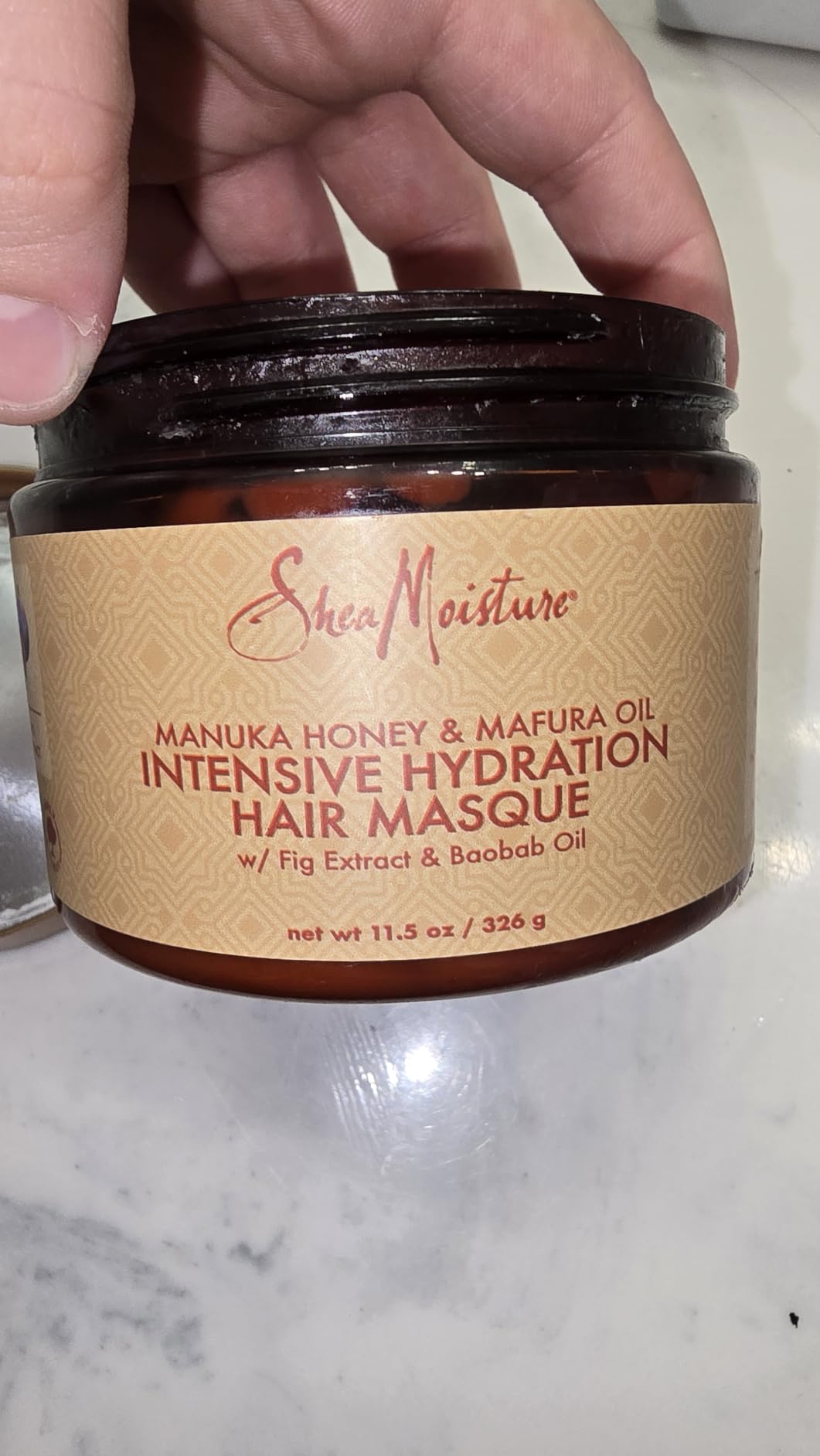 Shea Moisture Intensive Hydration Hair Masque Manuka Honey & Mafura Oil For Dry, Damaged Hair Deep Conditioning Hair Treatment 11.5 oz customer photo 1
