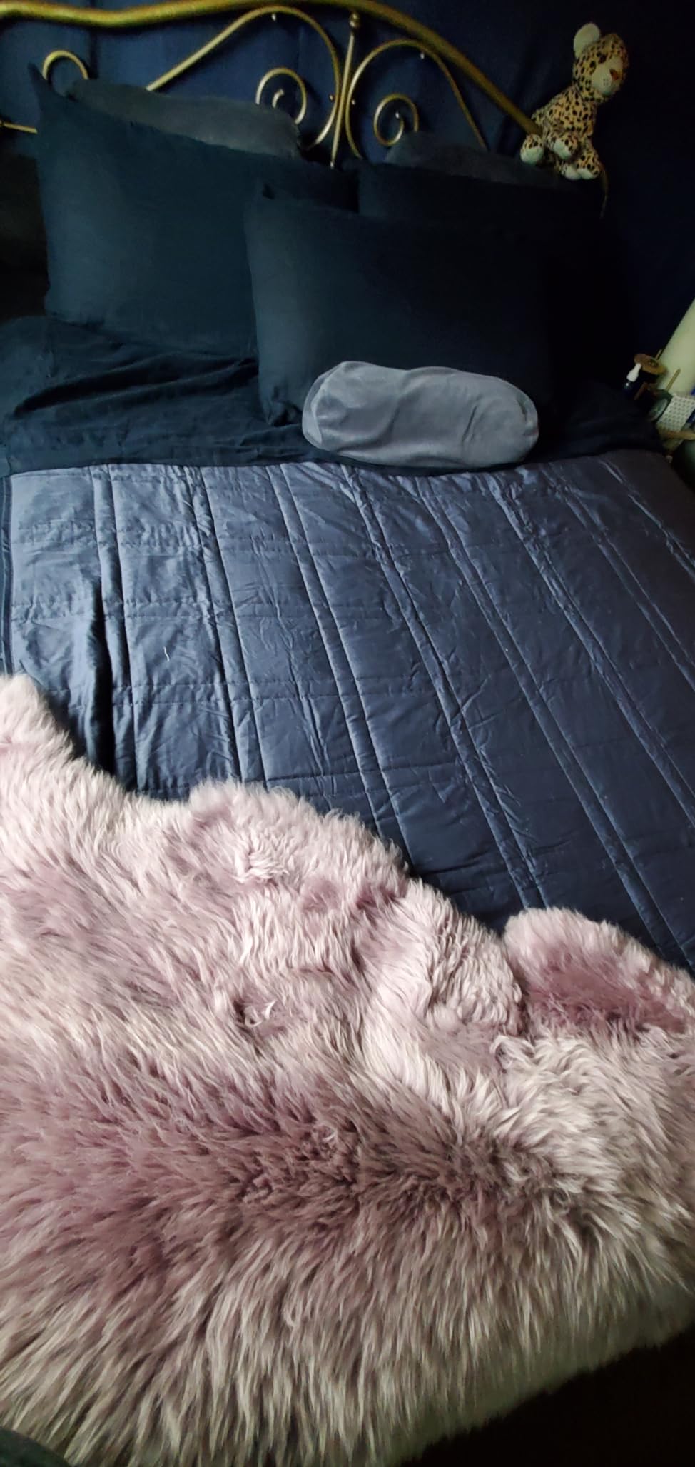 Weighted Blanket for Adults 12 lb Throw (Pebble White, 42