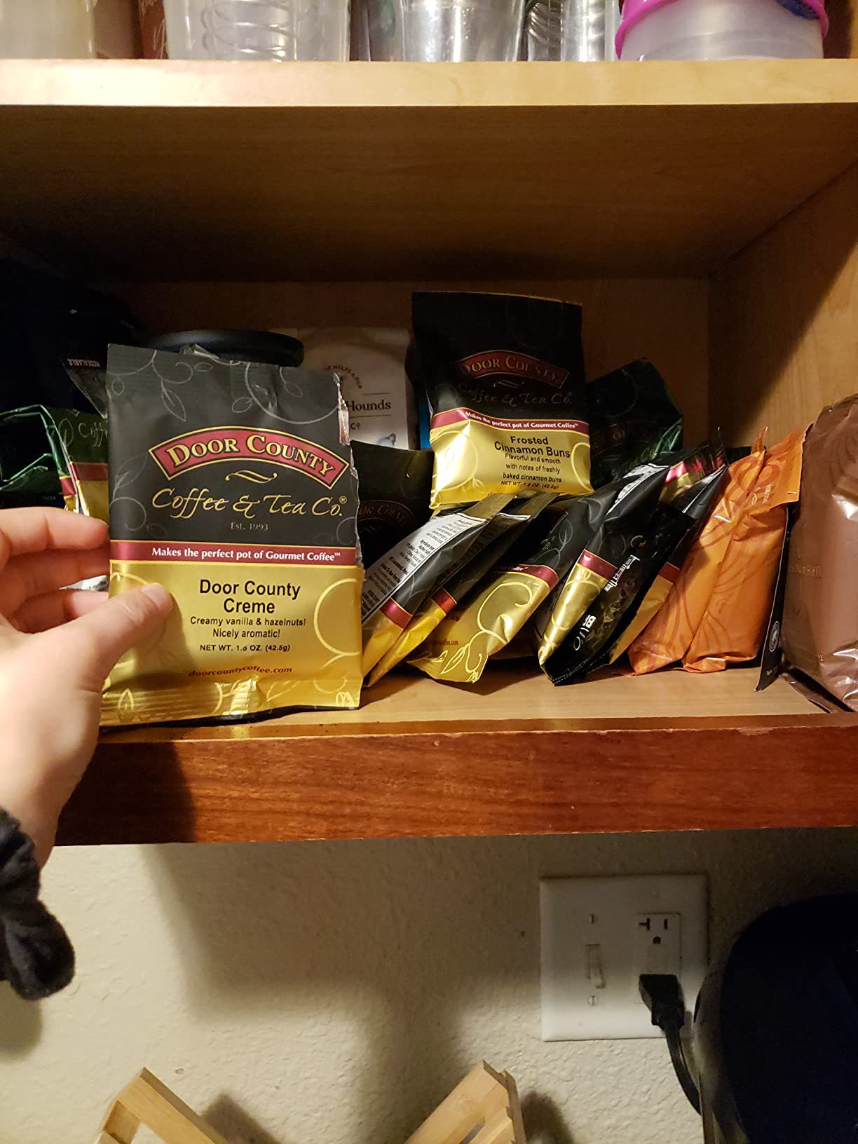 Door County Coffee Gourmet Flavored Sampler Pack, Ten 1.5 oz Bags | 10 Full-Pot Bags, Flavored Coffee, Medium Roast customer photo 1