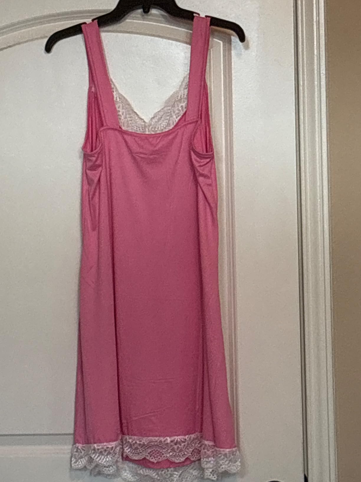 Ekouaer Nightgowns for Women Lace Trim V Neck Night Gowns for Adult Women customer photo 2