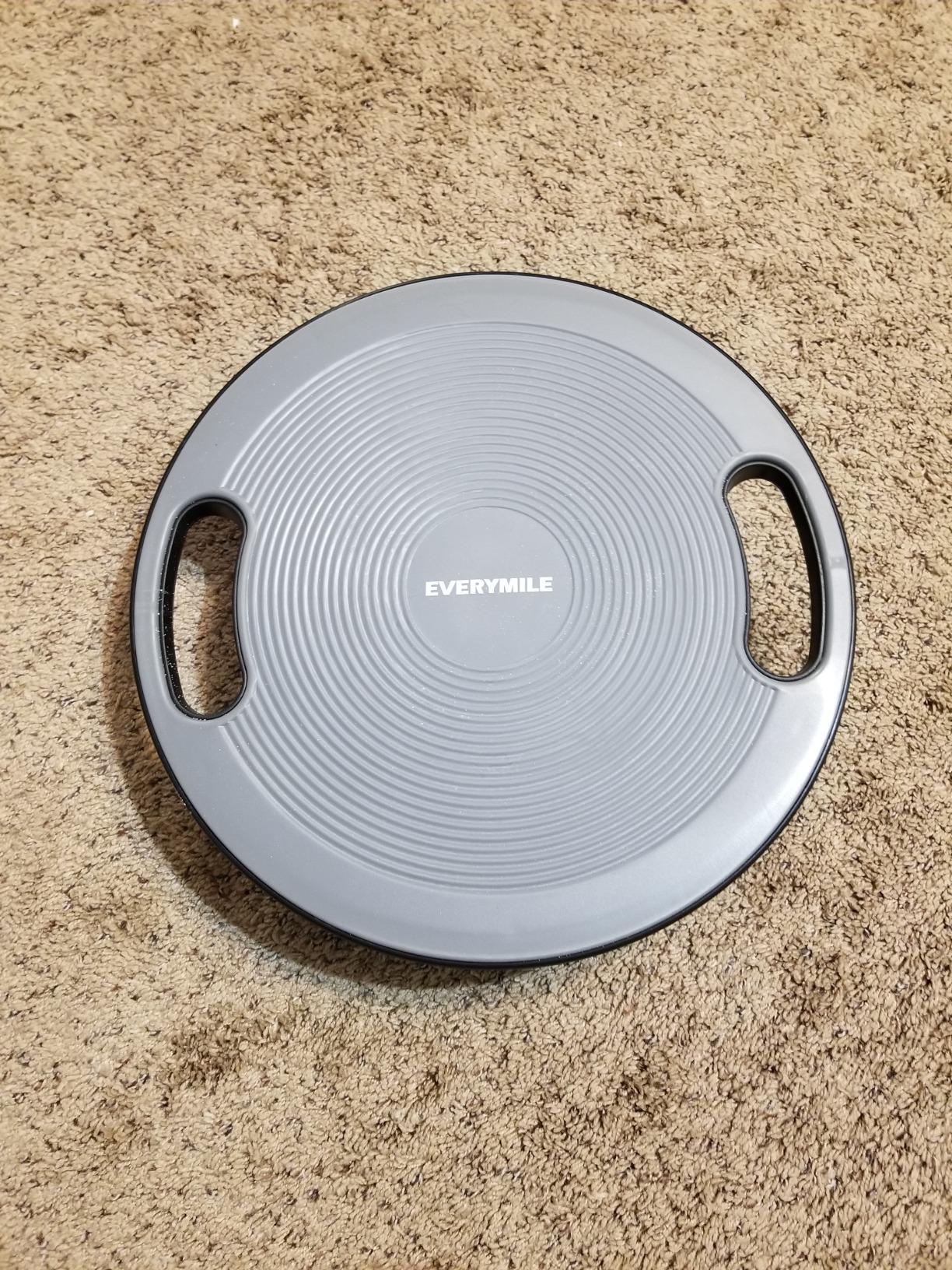 Wobble Exercise Balance Board, No-Skid Surface | Exercise Balance Stability Trainer, Portable Balance Board with Handle for Workout Trainer customer photo 2