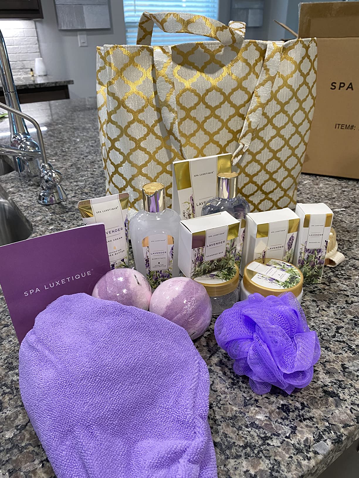 Spa Luxetique Spa Baskets for Women Gift, Womens Spa Gift Baskets, 15pcs Rose Spa Sets, Spa Kit Includes Body Oil, Bubble Bath, Bath Sets for Women, Mothers Day Gifts customer photo 2