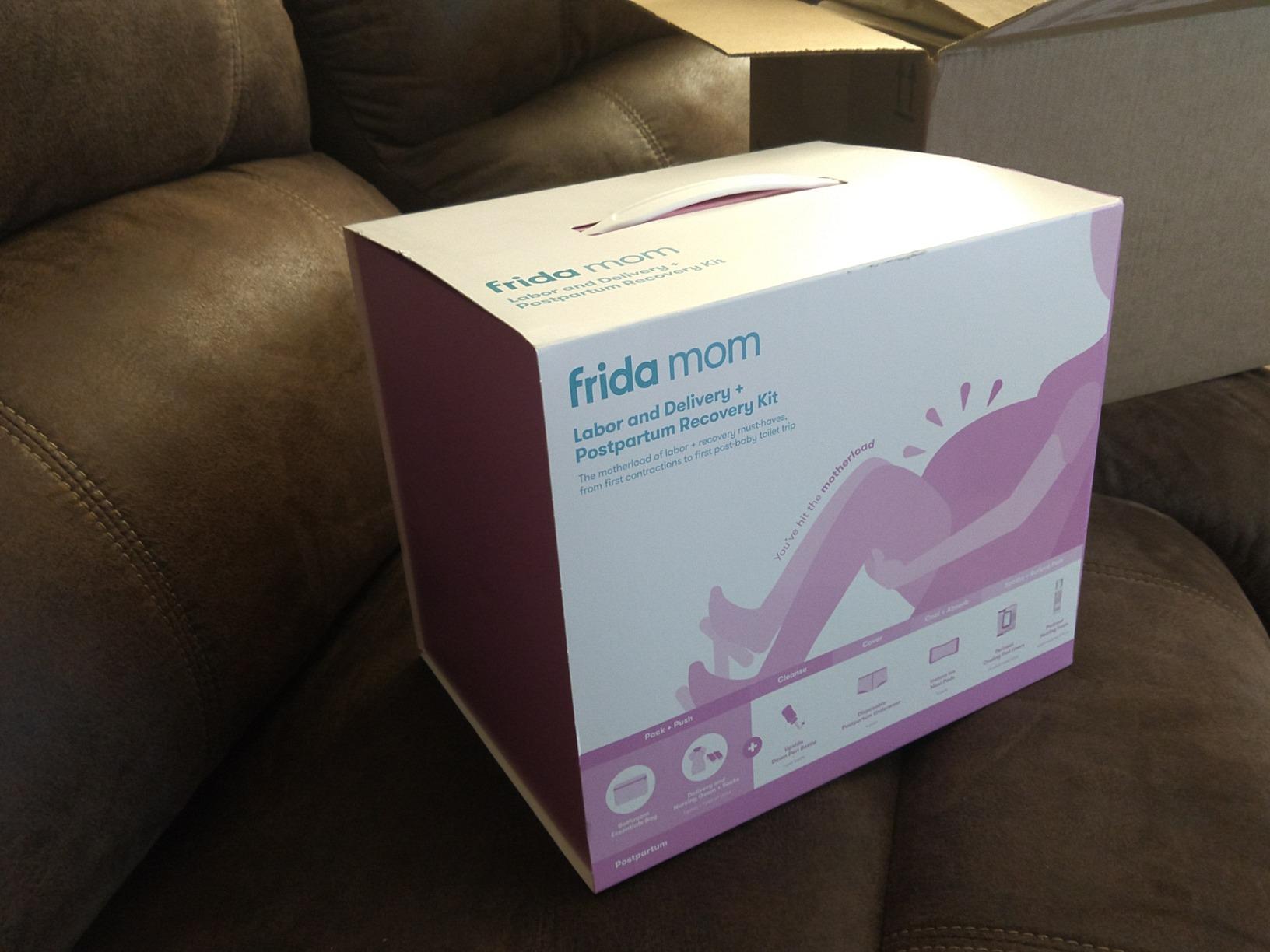 Frida Mom 15pc Labor & Postpartum Kit Gift Set for Baby Showers & Mom to Be | Peri Bottle, Nursing Gown, Disposable Underwear, Ice Maxi Pads, Pad Liners, Perineal Foam & Bag customer photo 2