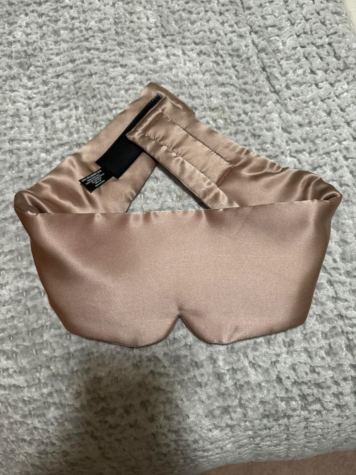 Zenssia 100% Mulberry Silk Sleep Mask Eye Mask for Men and Women, Light Plum customer photo 1