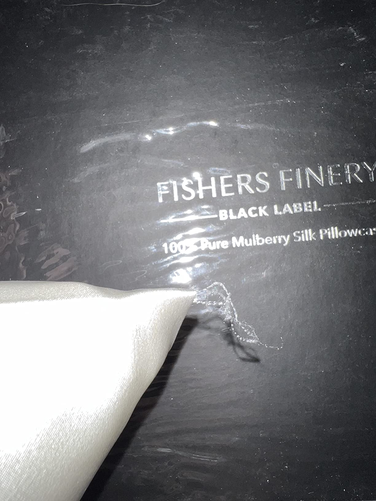 Fishers Finery 30mm 100% Pure Mulberry Silk Pillowcase, Quality Tested (White, Standard) customer photo 1