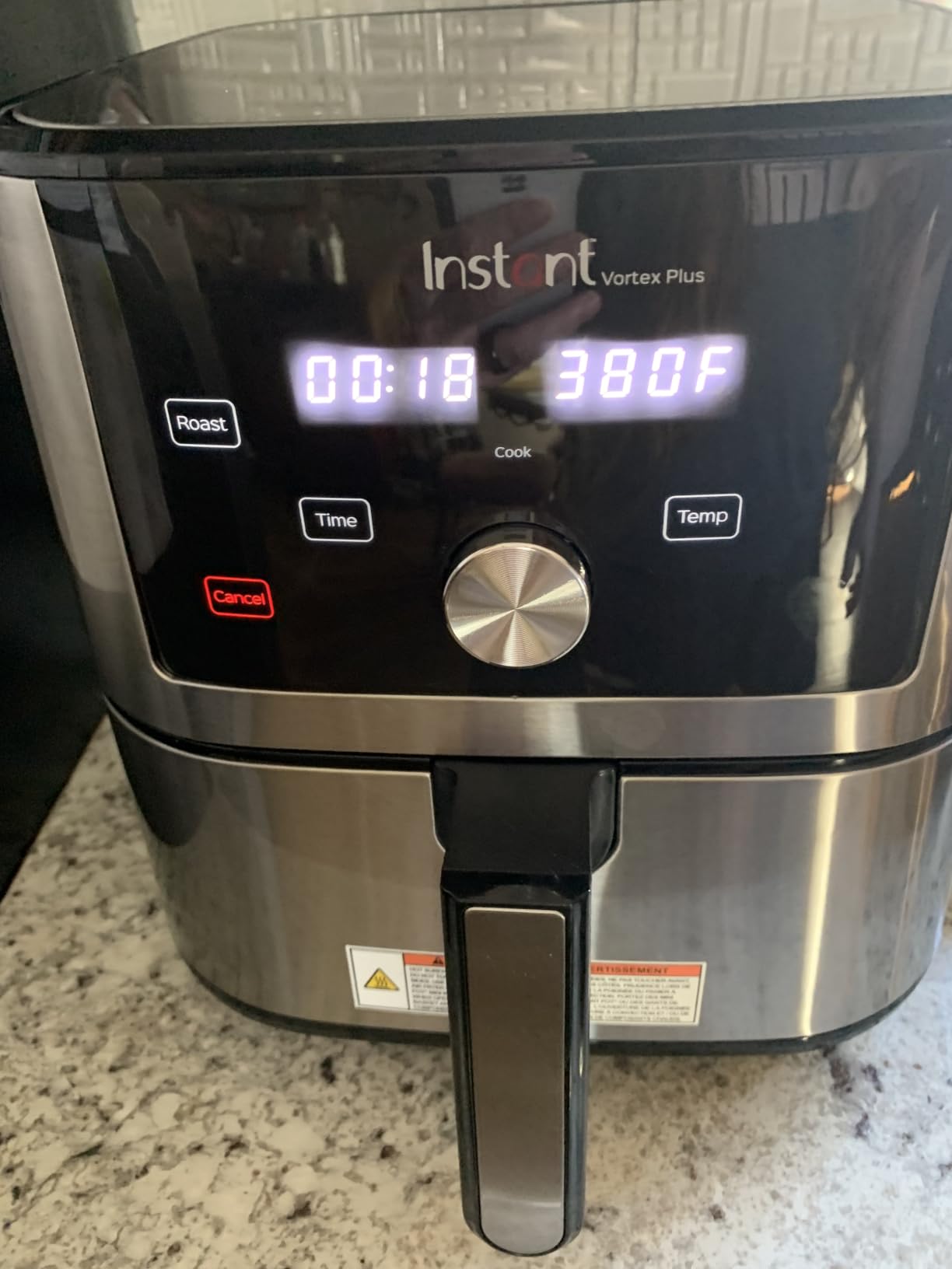 Instant Pot 6QT VORTEX Plus Air Fryer, 6-in-1, Air Fry, Broil, Dehydrate, Crisp, Roast, Reheat, Bake, Dishwasher-Safe Airfryer basket, from the Makers of Instant Pot, Stainless Steel customer photo 2