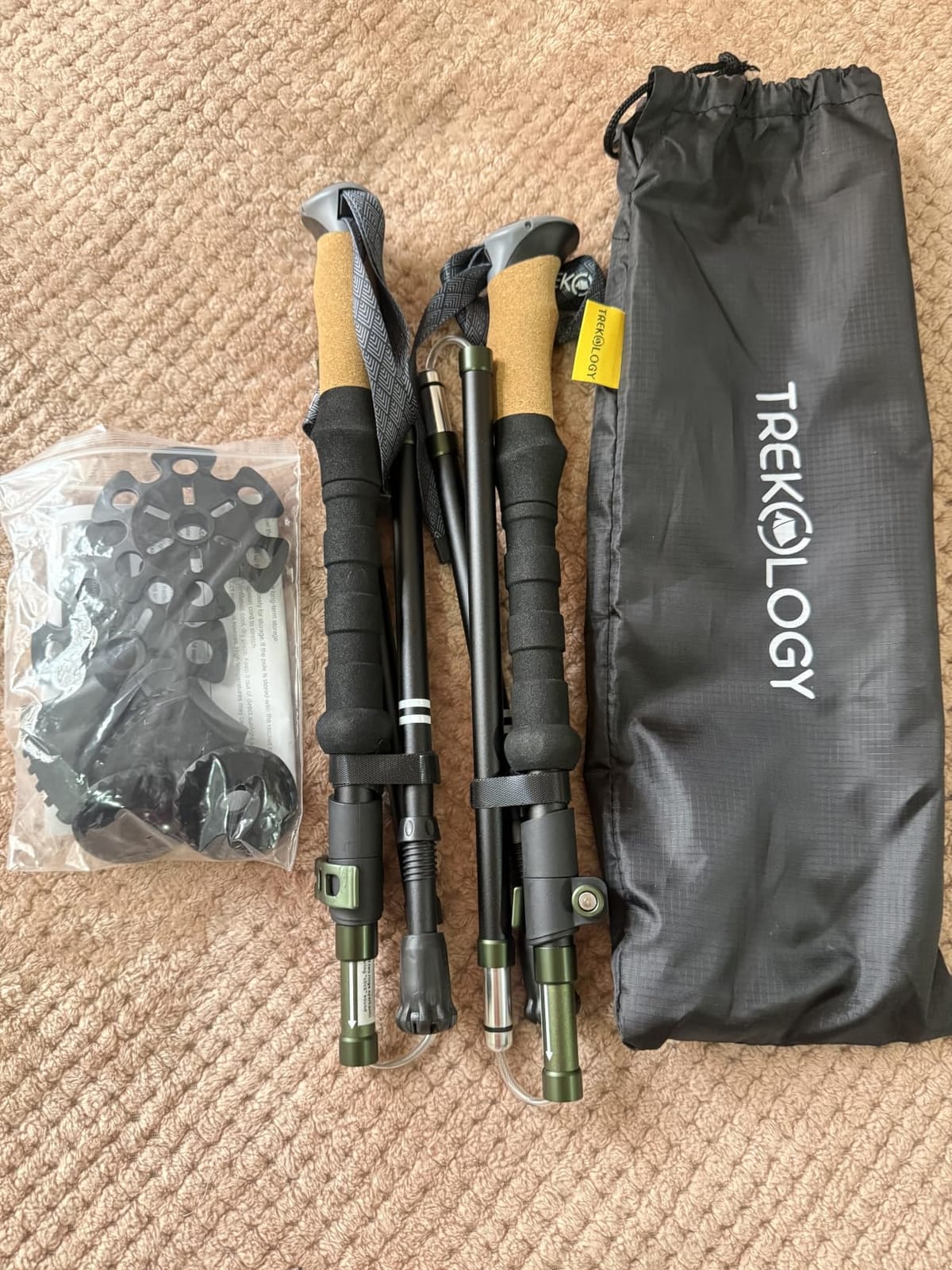 Trekology Trek-Z Cork Grip Collapsible Lightweight Hiking Trekking Poles customer photo 2