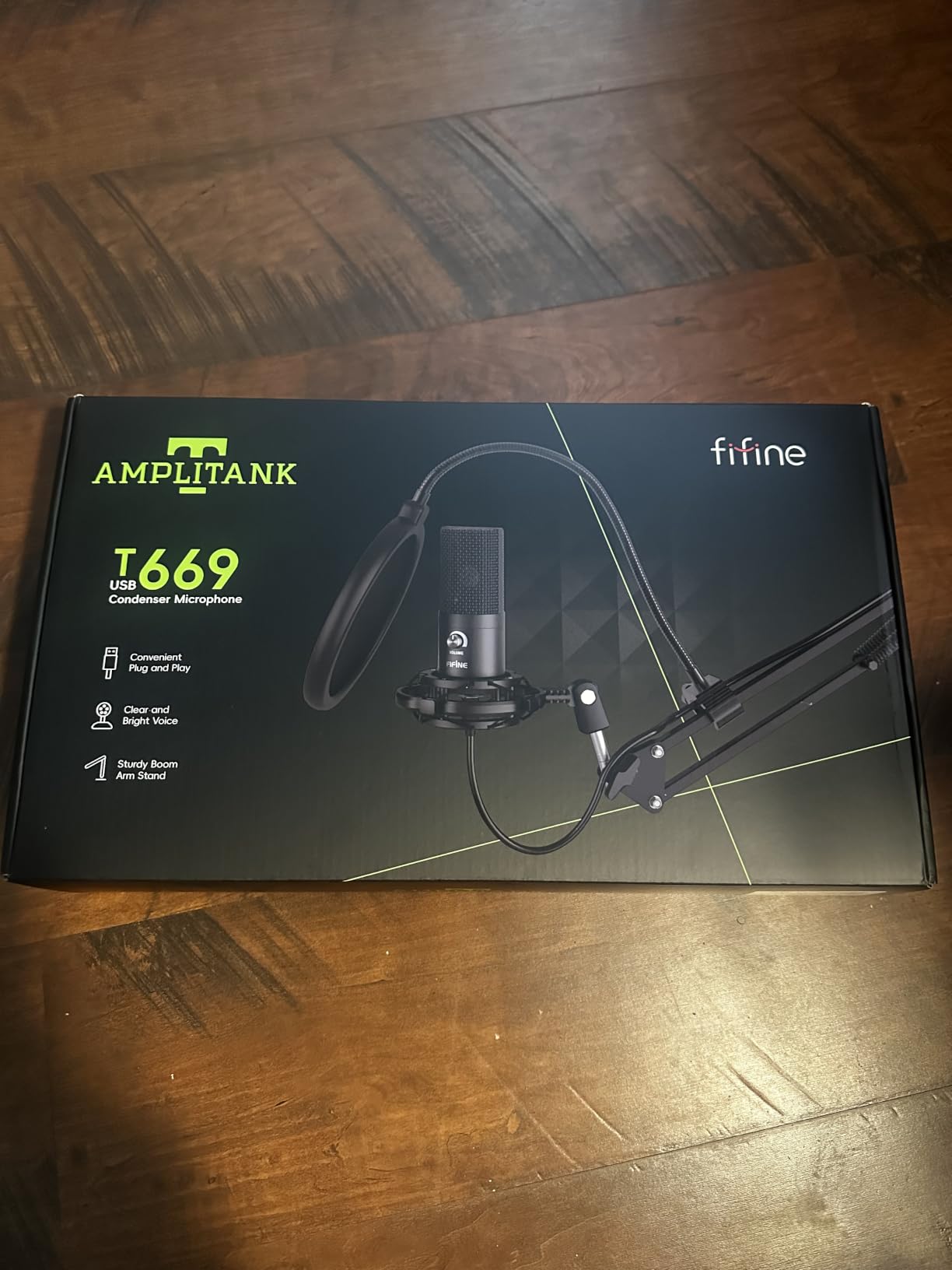 FIFINE T669 Studio Condenser USB Microphone for Recording Podcasting | Computer Microphone Kit for Voice Overs, Adjustable Boom Arm Stand, Shock Mount customer photo 1