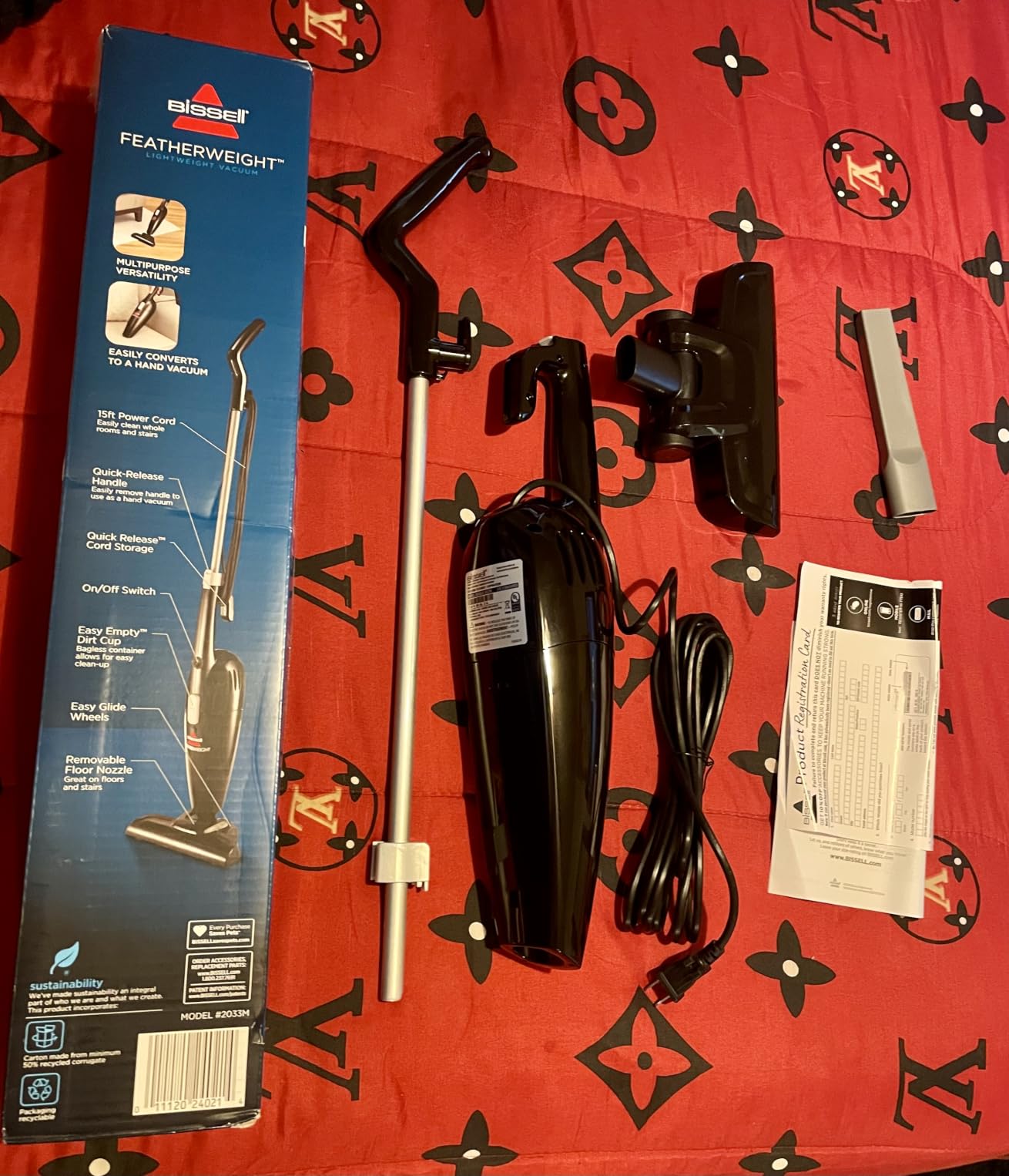 Bissell 2033M Featherweight Stick Lightweight Bagless Vacuum and Electric Broom with Crevice Tool for Hard Floors and Carpets, Black customer photo 1