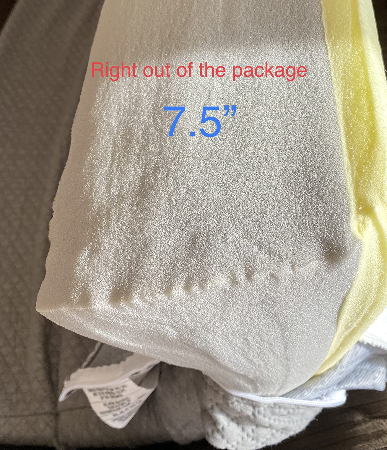 Kolbs Extra Wide Bed Wedge Pillow | Super Large, Memory Foam Top and Jacquard Cover | for Sleeping Acid Reflux GERD (7.5 Inch Height (31 x 33 x 7.5)) customer photo 2
