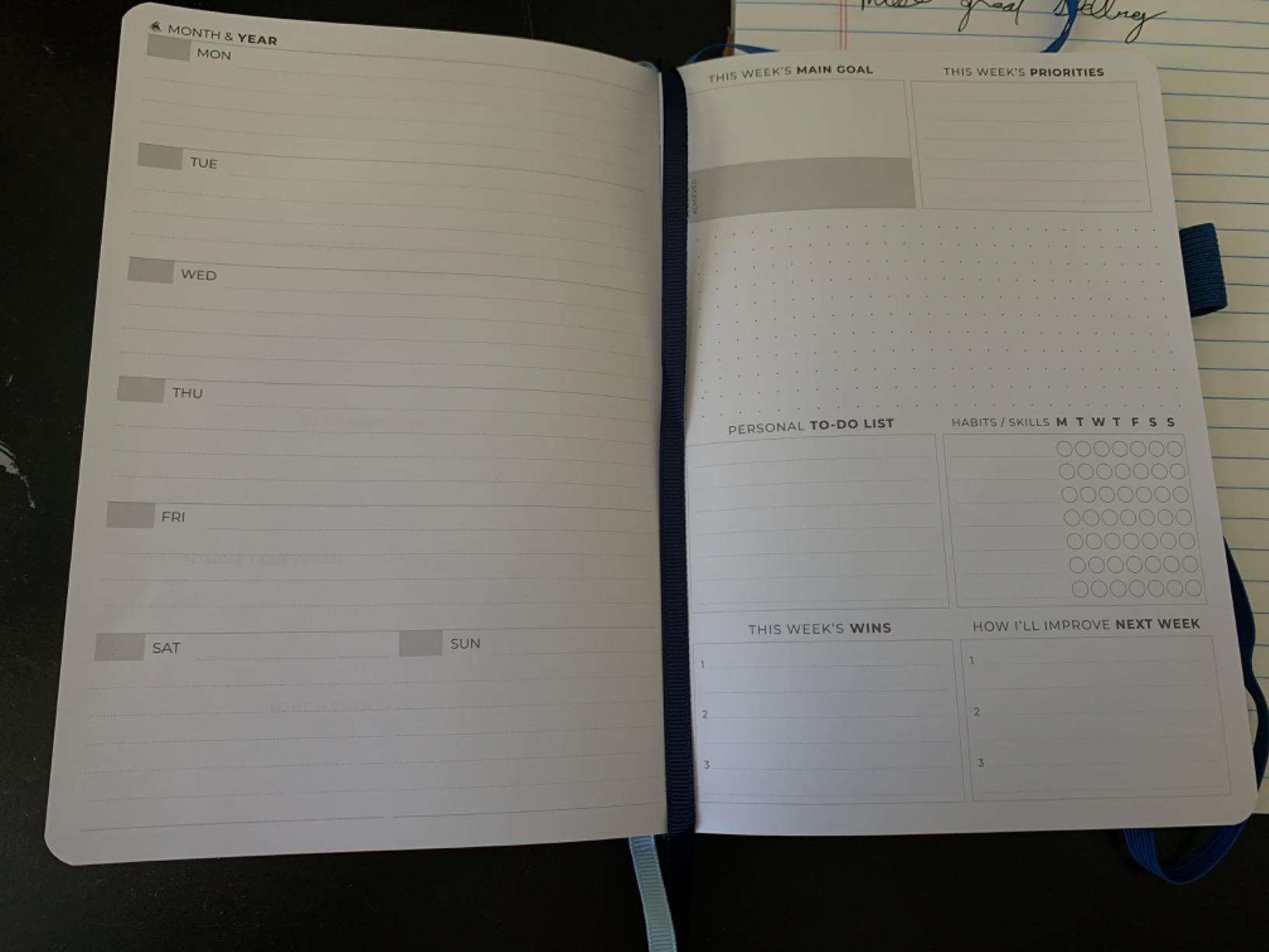 Clever Fox Planner Premium, Undated Weekly & Monthly Planner, Amber Yellow | Advanced planner with gift box & stickers, daily day organizer for women, men & entrepreneurs, A5 eco leather hard cover customer photo 1