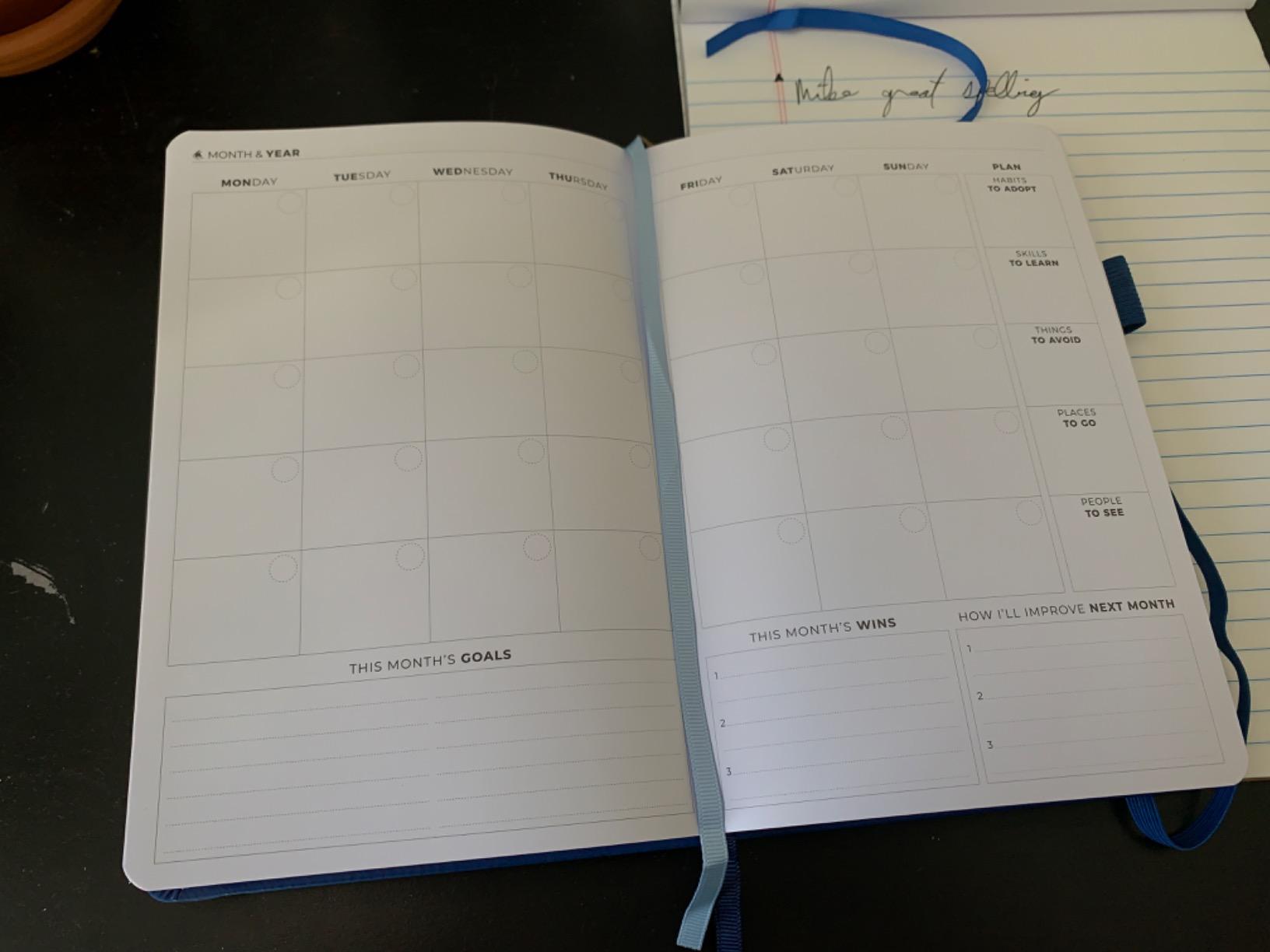 Clever Fox Planner Premium, Undated Weekly & Monthly Planner, Amber Yellow | Advanced planner with gift box & stickers, daily day organizer for women, men & entrepreneurs, A5 eco leather hard cover customer photo 2