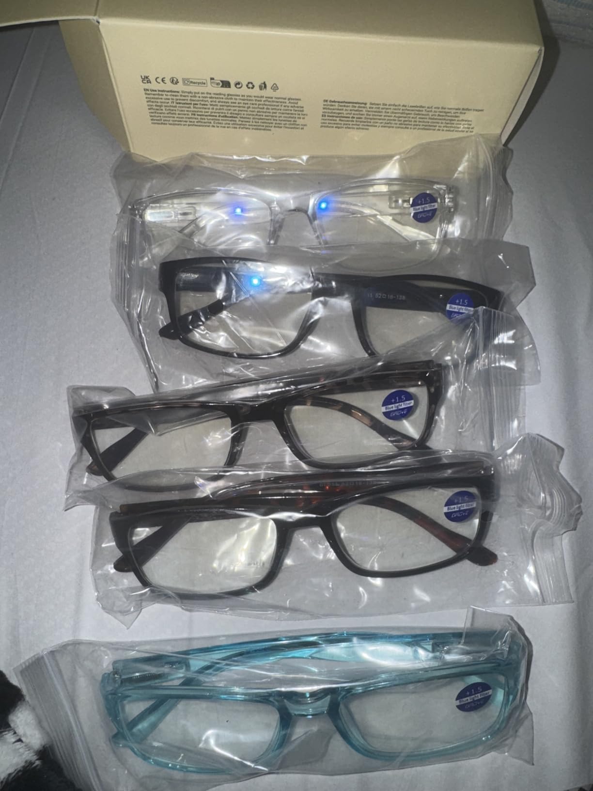 Gaoye 1.5 Professional Reading Glasses for All Day - Computer Readers with Blue Light Protection - Value Pack customer photo 2