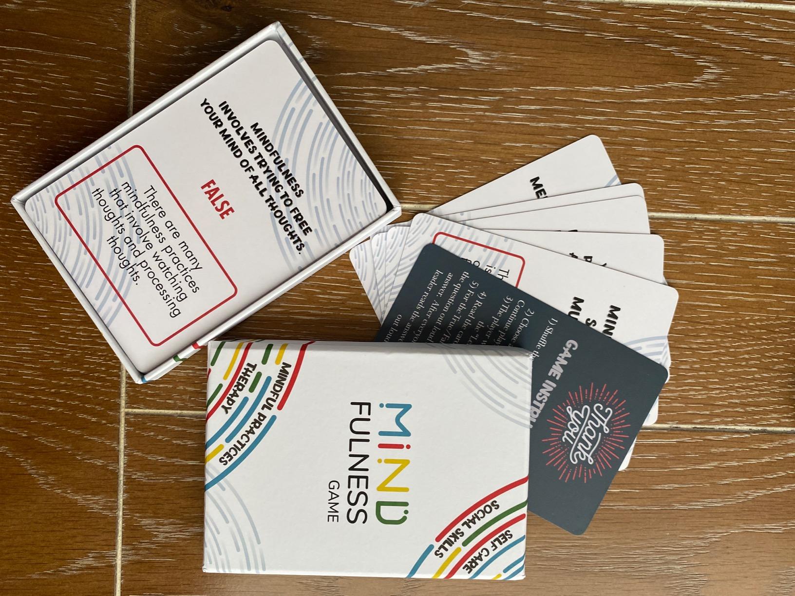 Mindfulness Therapy Game: Teaches Social Skills, Self Care & More for Kids, Teens & Adults. 50 Cards customer photo 2