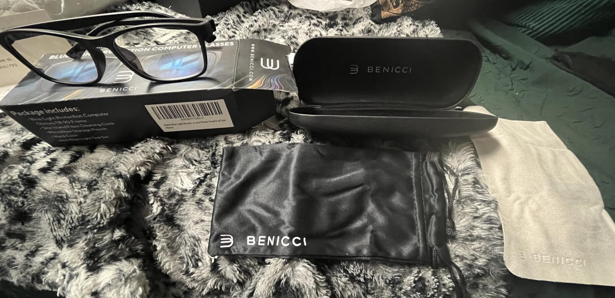 Benicci Stylish Blue Light Blocking Computer Glasses for Men and Women | Eases Digital Eye Strain and Headaches customer photo 2