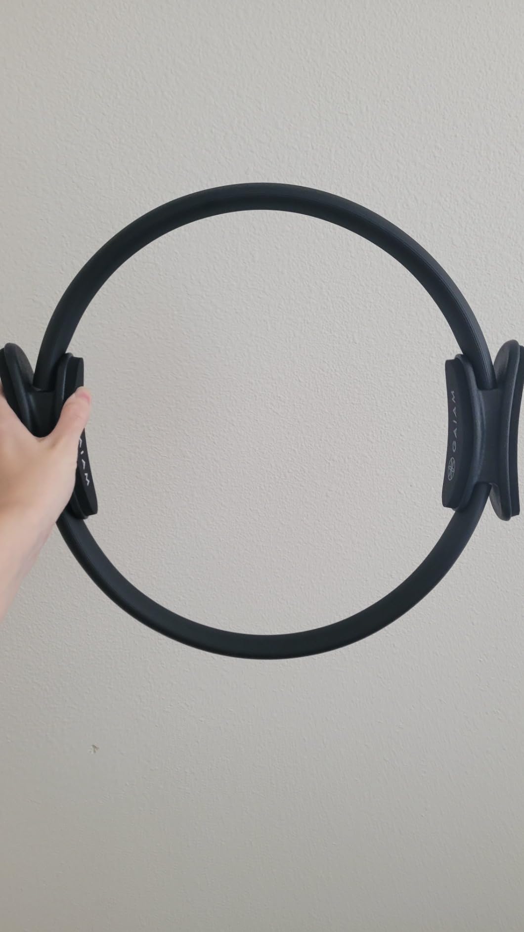 Gaiam Pilates Ring Fitness Circle - Lightweight & Durable Foam Padded Handles, Flexible Resistance Exercise Equipment for Toning Arms, Thighs/Legs & Core customer photo 2