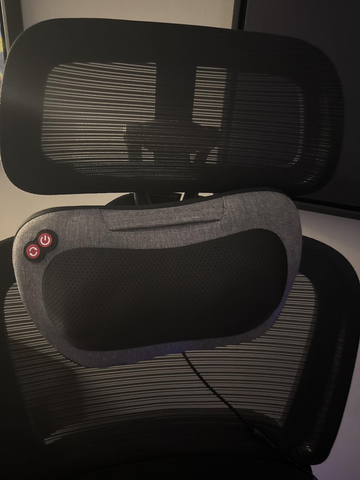 VIKTOR JURGEN Shiatsu Back Massager with Heat, Deep Tissue for Pain Relief | Electric 3D Kneading Massage Pillow for Neck, Shoulder, Back (NOT Cordless) customer photo 2