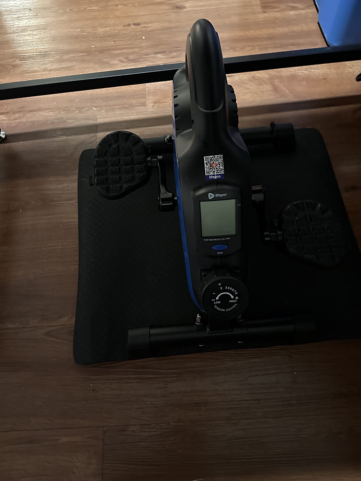 Lifepro Flexcycle Under Desk Elliptical - Pedal Exerciser for Seniors | 8 resistance levels, Bluetooth LCD tracker, non-slip pedals & resistance bands, portable carry handle for home workout customer photo 1