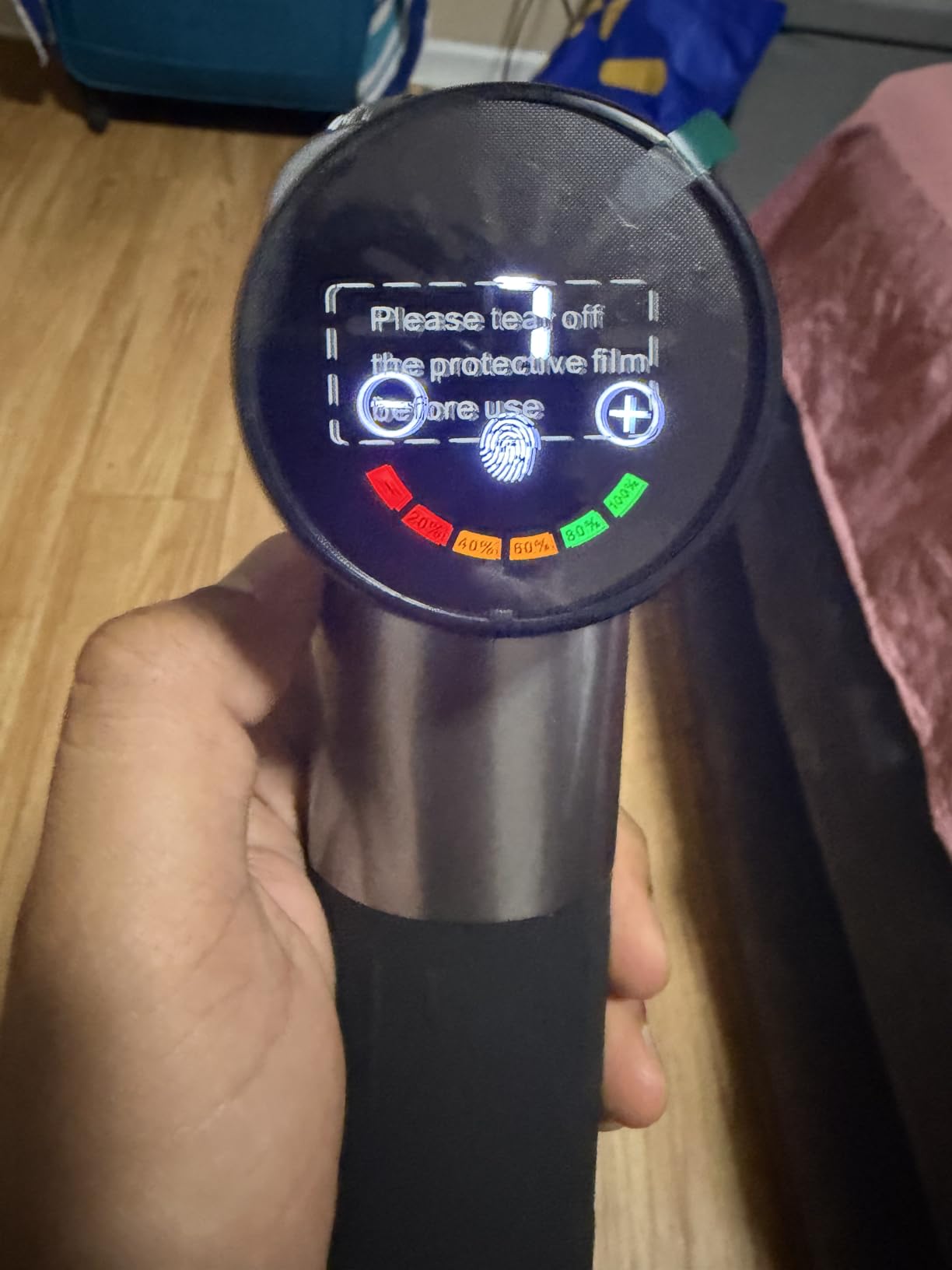 TOLOCO Massage Gun, Deep Tissue Back Massage for Athletes for Pain Relief, Percussion Massager with 10 Massages Heads & Silent Brushless Motor, Fathers Day Dad Gifts, Grey customer photo 1